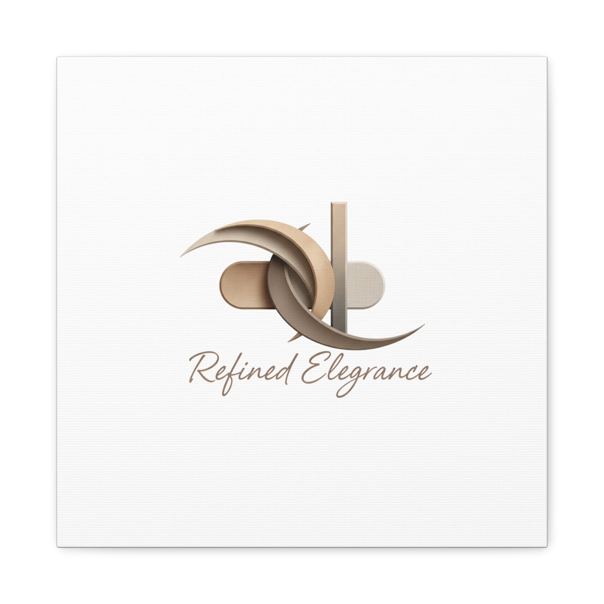 Refined Elegance Matte Canvas, Stretched | Quiet Luxury, Neutral Minimalist