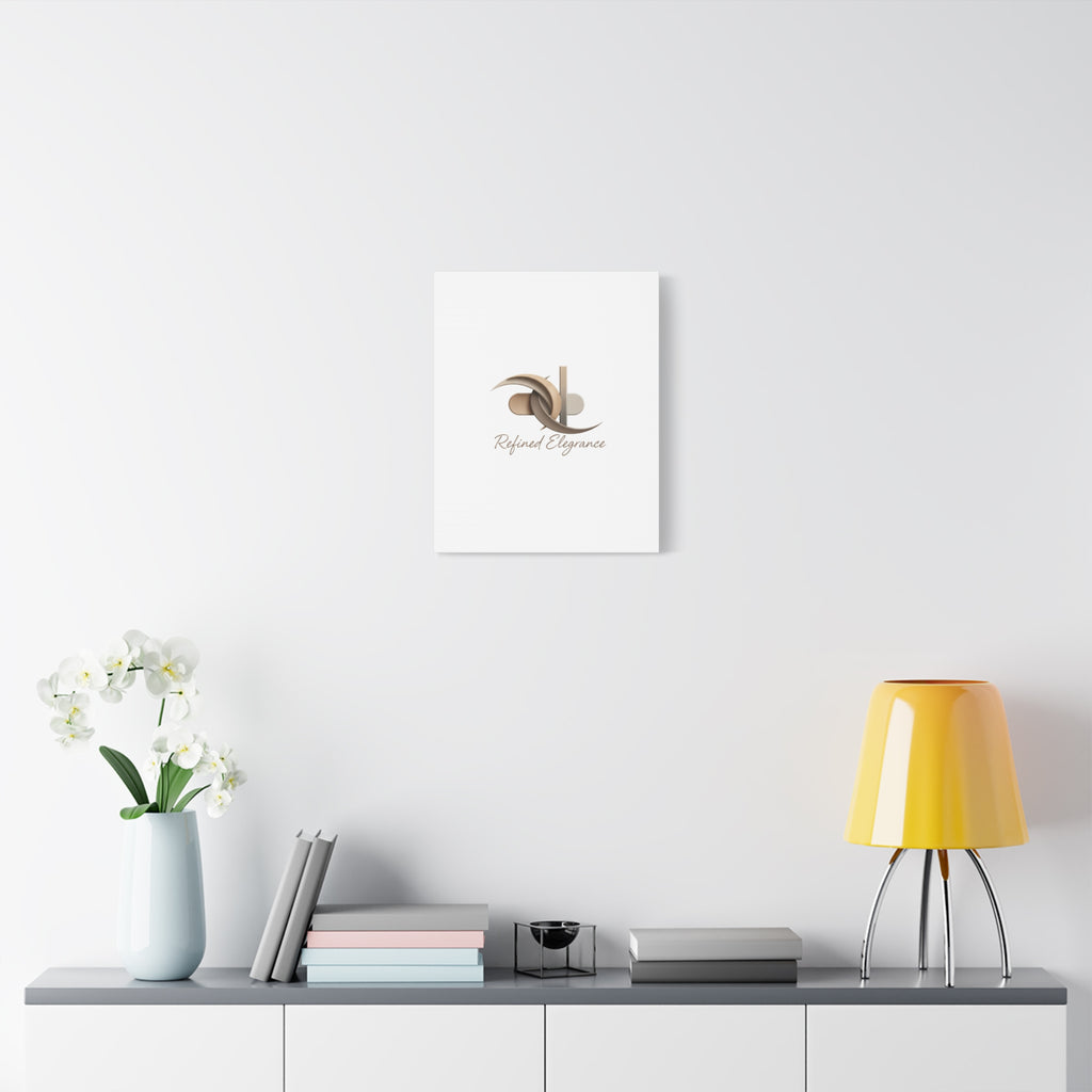 Refined Elegance Matte Canvas, Stretched | Quiet Luxury, Neutral Minimalist