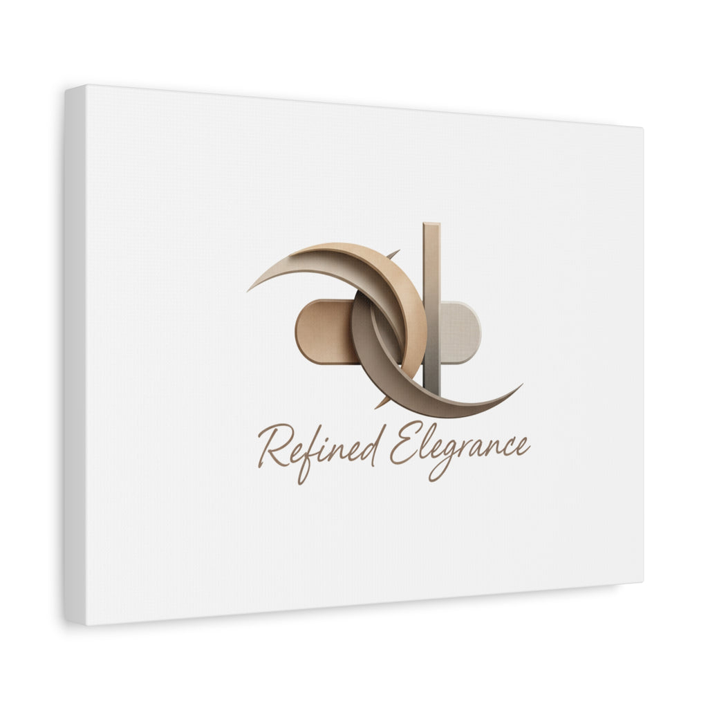 Refined Elegance Matte Canvas, Stretched | Quiet Luxury, Neutral Minimalist