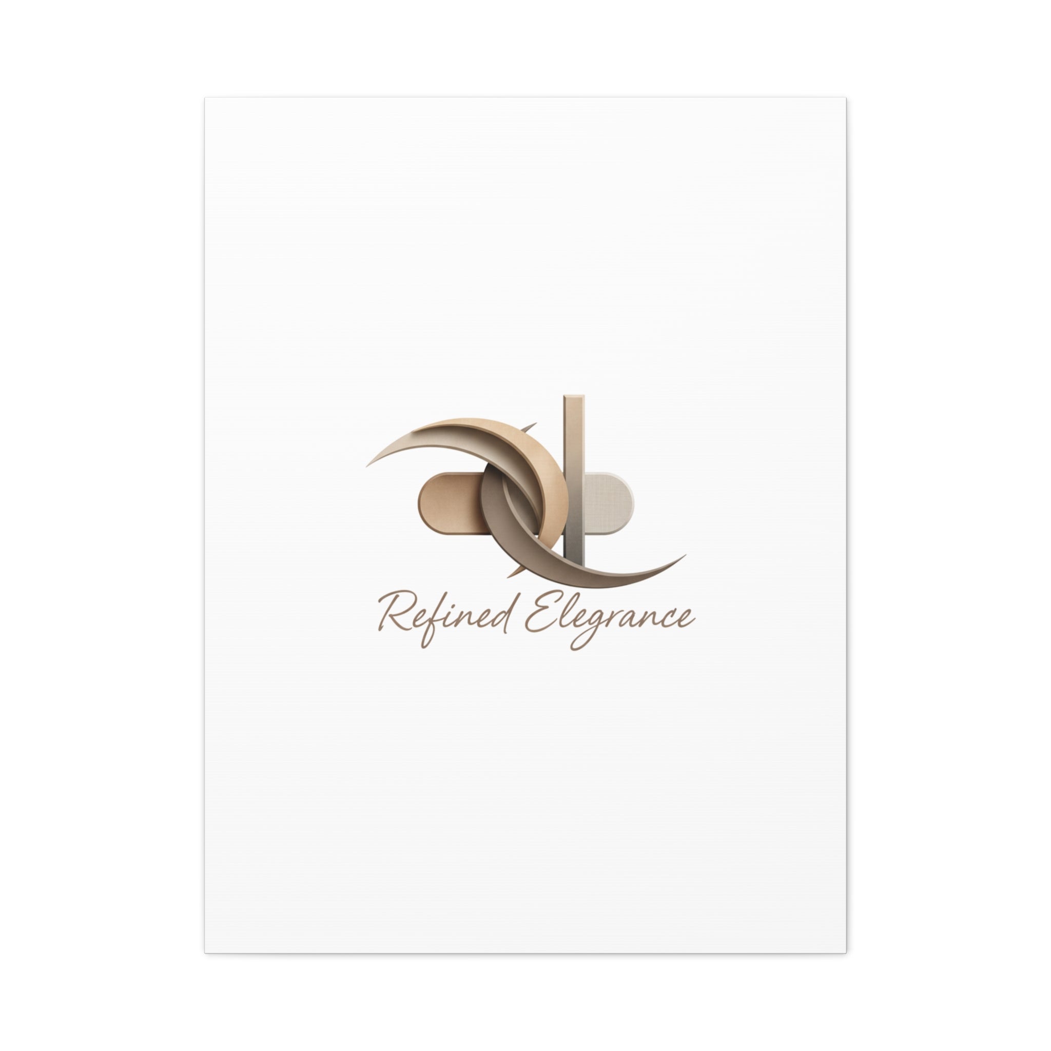 Refined Elegance Matte Canvas, Stretched | Quiet Luxury, Neutral Minimalist
