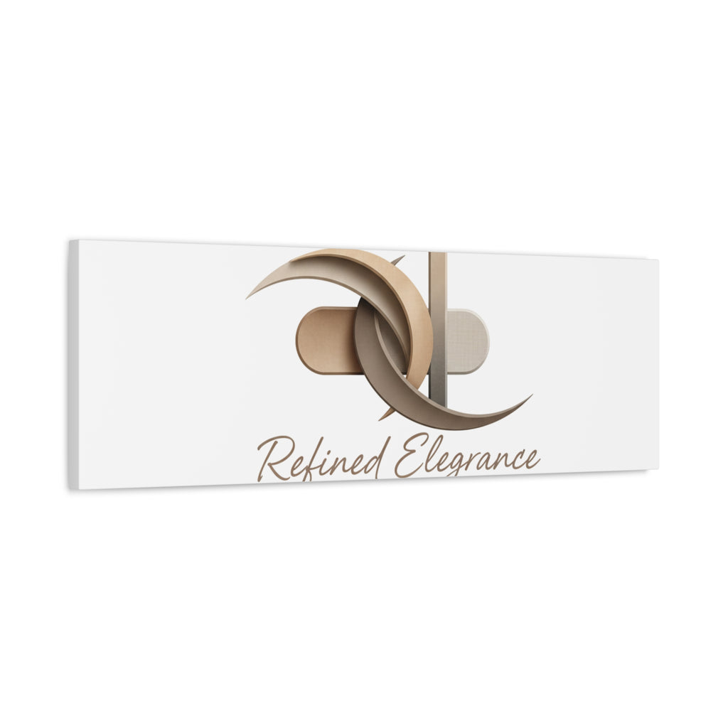 Refined Elegance Matte Canvas, Stretched | Quiet Luxury, Neutral Minimalist