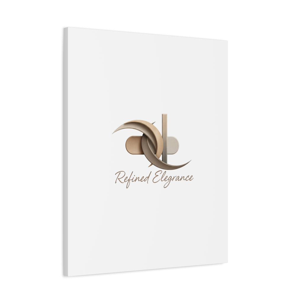 Refined Elegance Matte Canvas, Stretched | Quiet Luxury, Neutral Minimalist