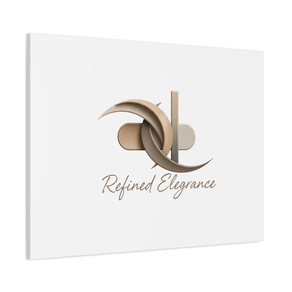 Refined Elegance Matte Canvas, Stretched | Quiet Luxury, Neutral Minimalist