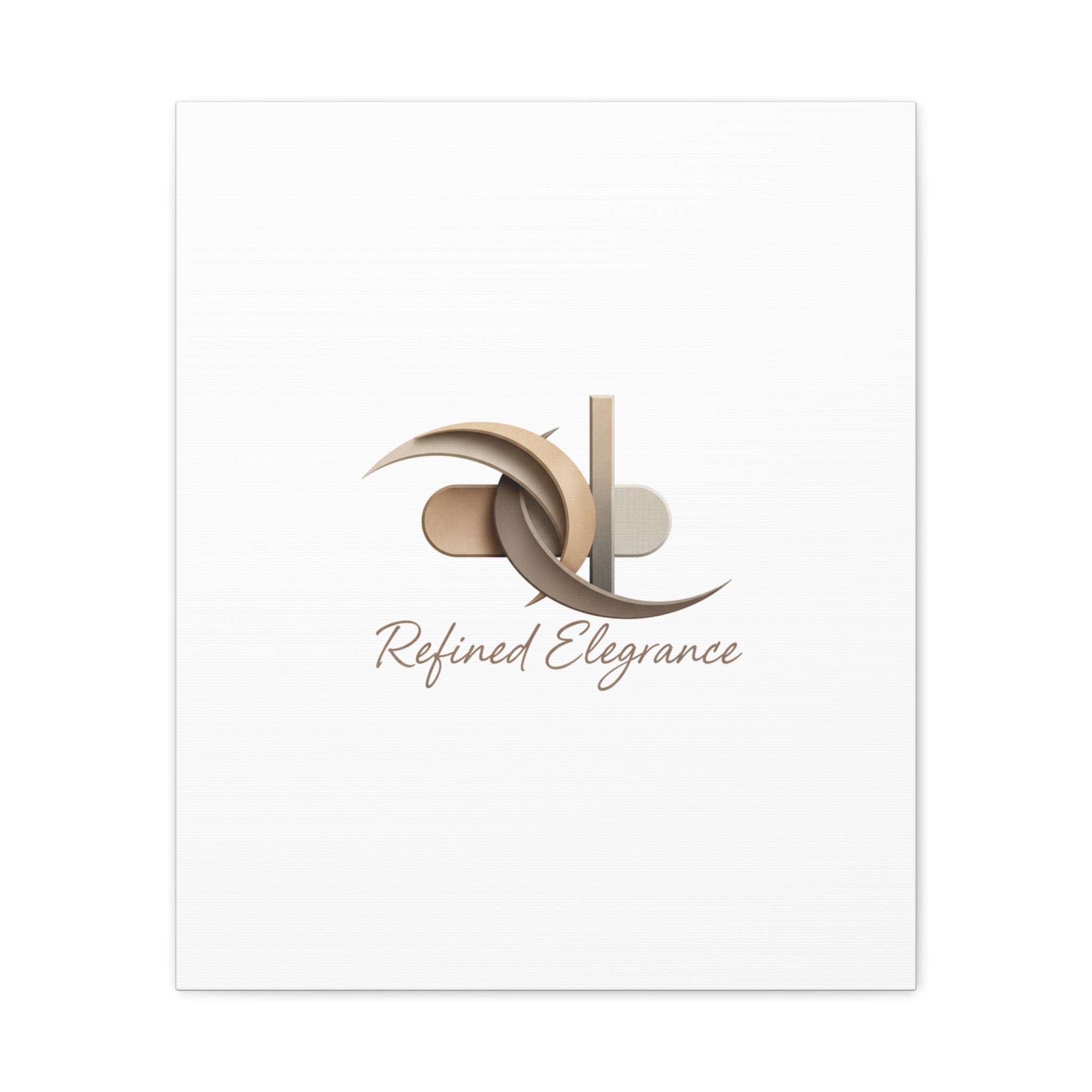 Refined Elegance Matte Canvas, Stretched | Quiet Luxury, Neutral Minimalist