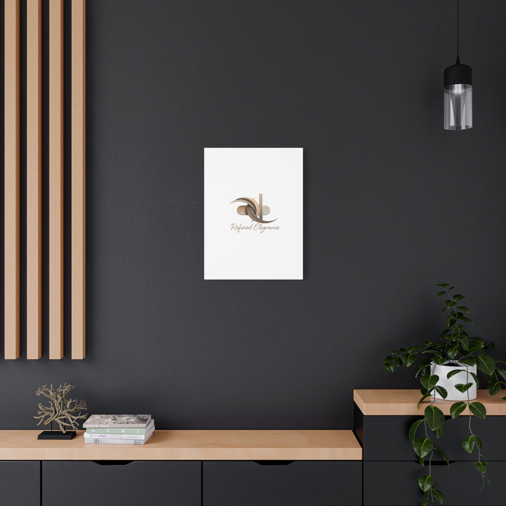 Refined Elegance Matte Canvas, Stretched | Quiet Luxury, Neutral Minimalist