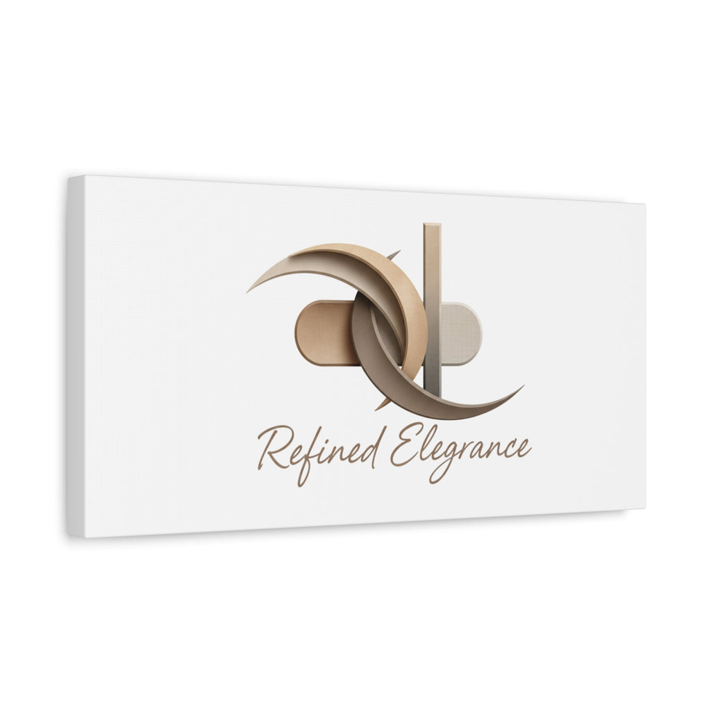 Refined Elegance Matte Canvas, Stretched | Quiet Luxury, Neutral Minimalist