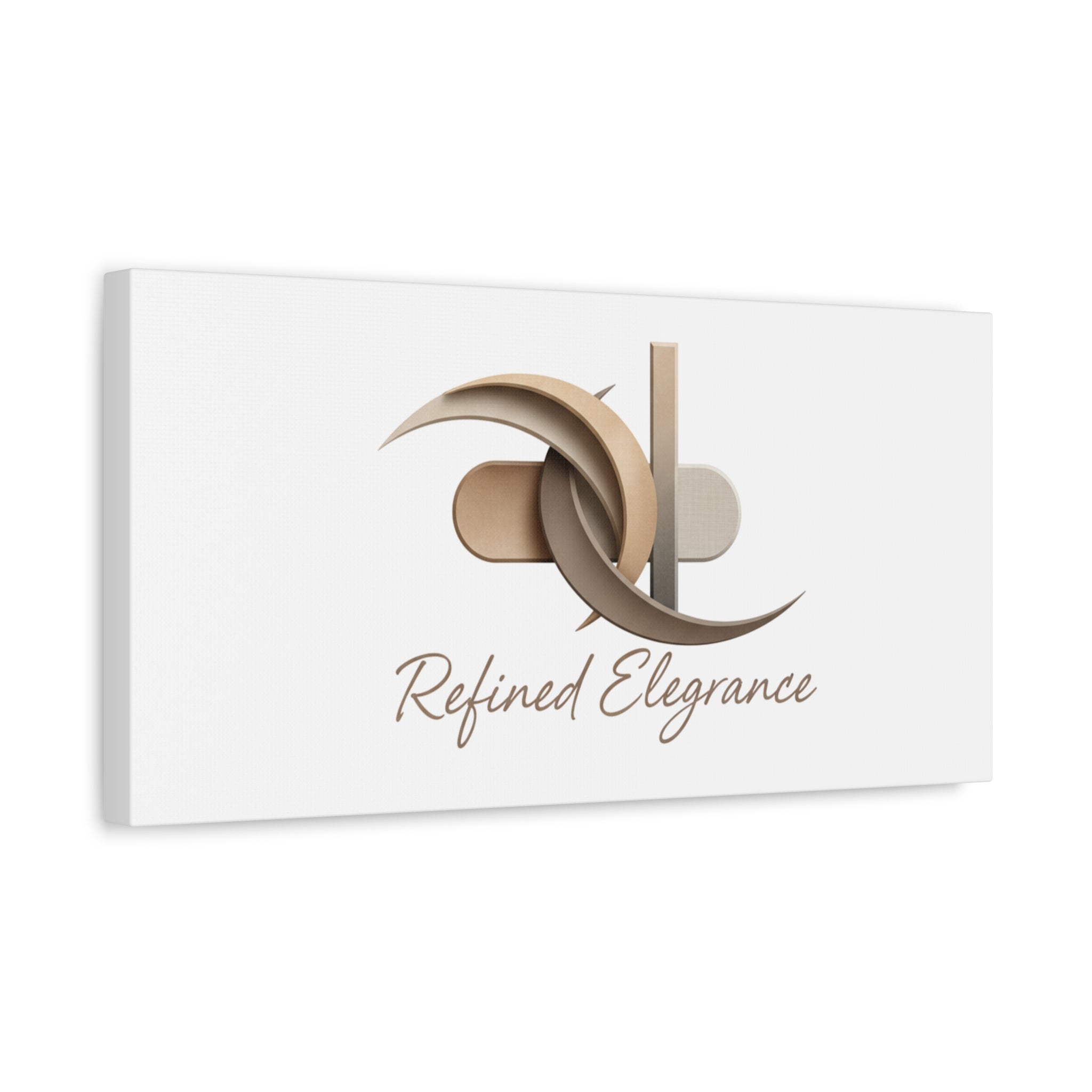 Refined Elegance Matte Canvas, Stretched | Quiet Luxury, Neutral Minimalist