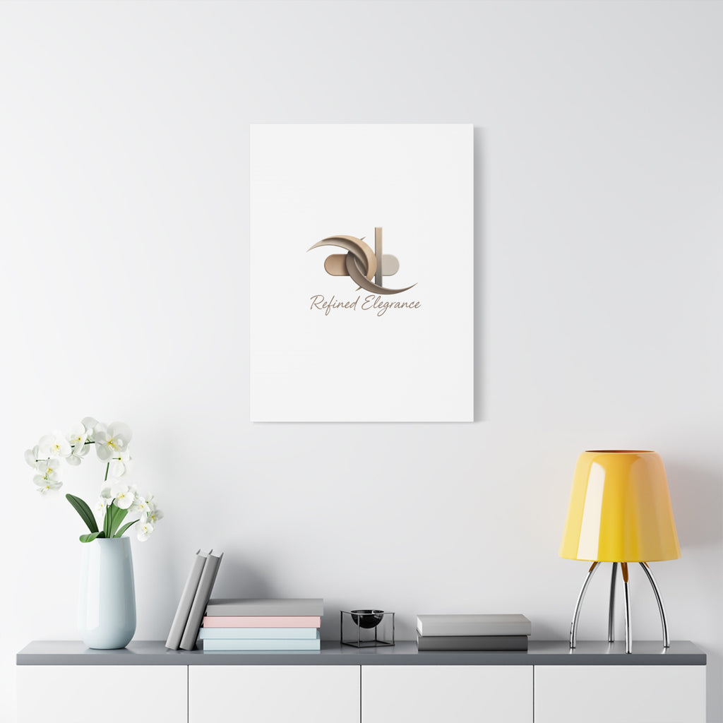 Refined Elegance Matte Canvas, Stretched | Quiet Luxury, Neutral Minimalist