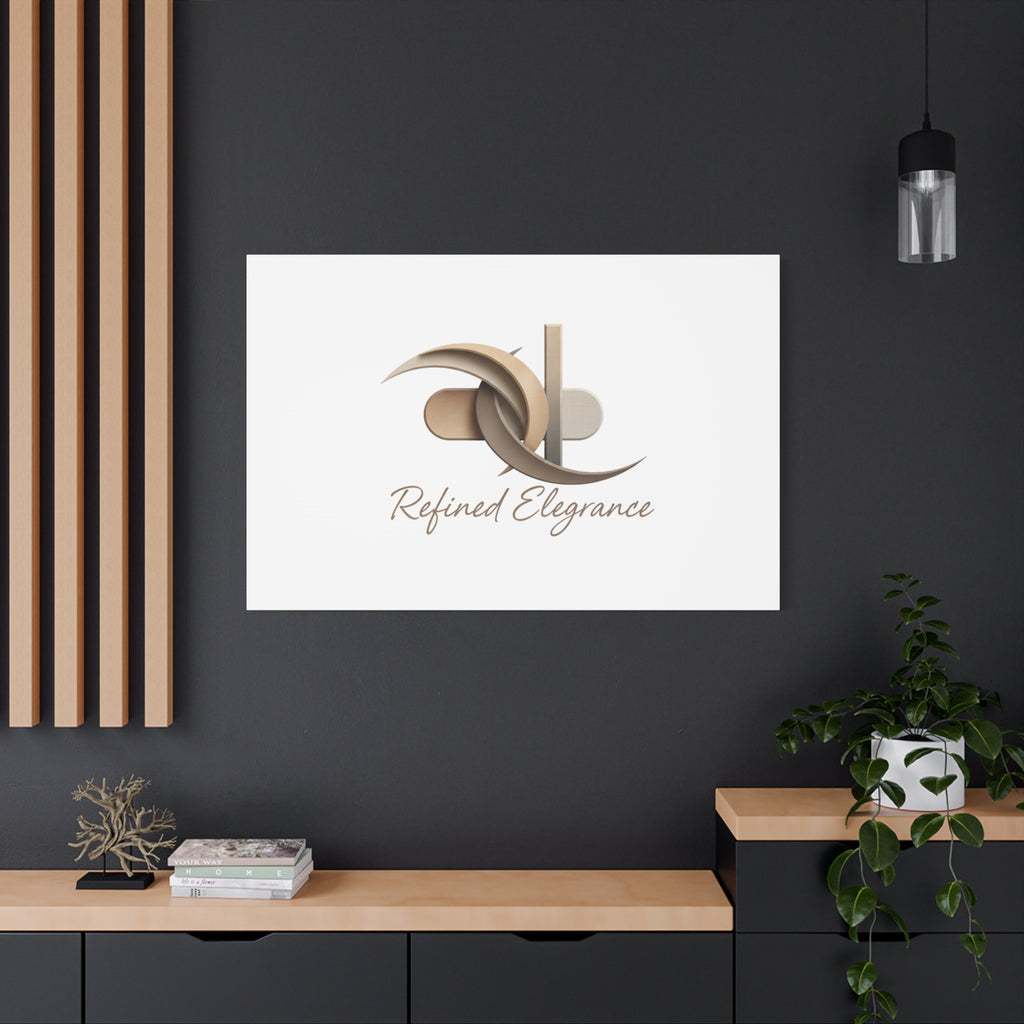 Refined Elegance Matte Canvas, Stretched | Quiet Luxury, Neutral Minimalist