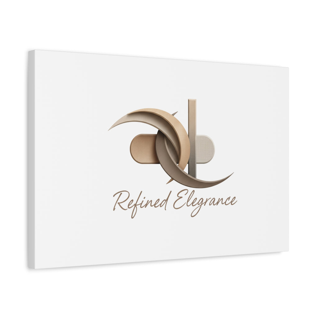Refined Elegance Matte Canvas, Stretched | Quiet Luxury, Neutral Minimalist