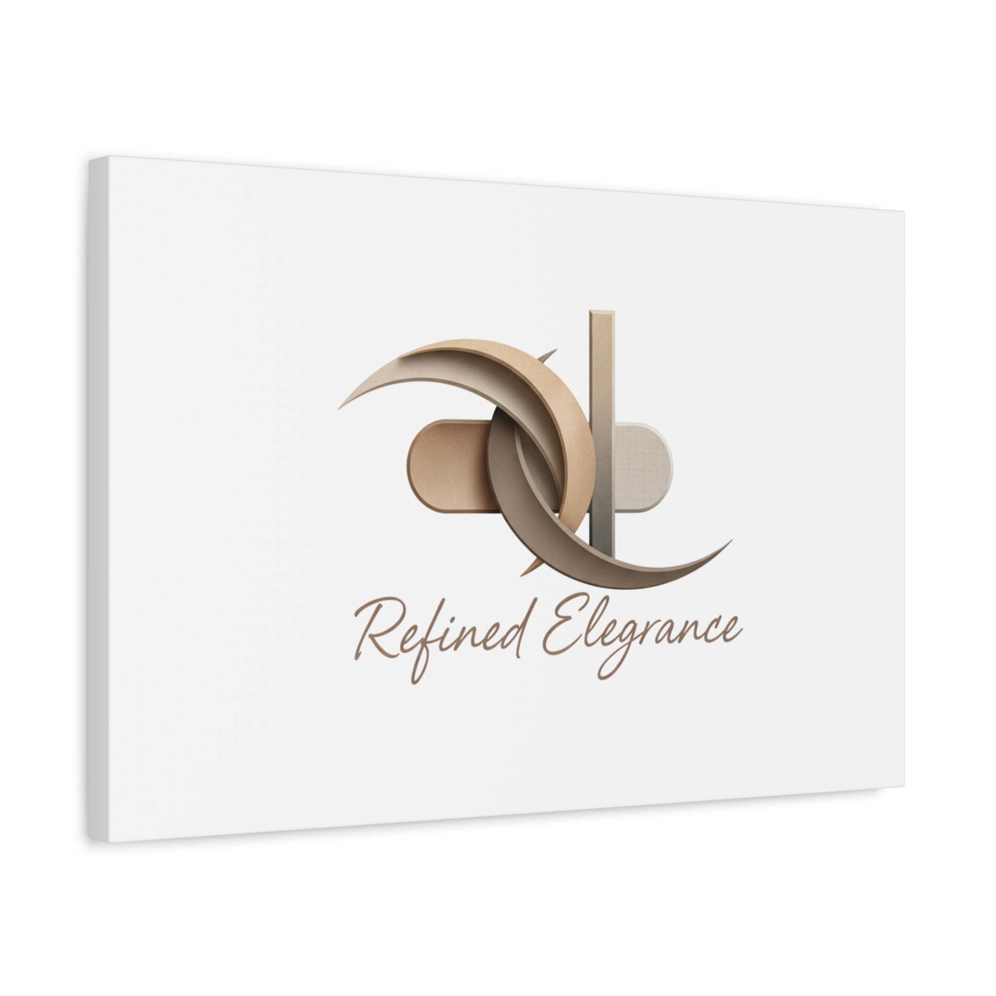 Refined Elegance Matte Canvas, Stretched | Quiet Luxury, Neutral Minimalist