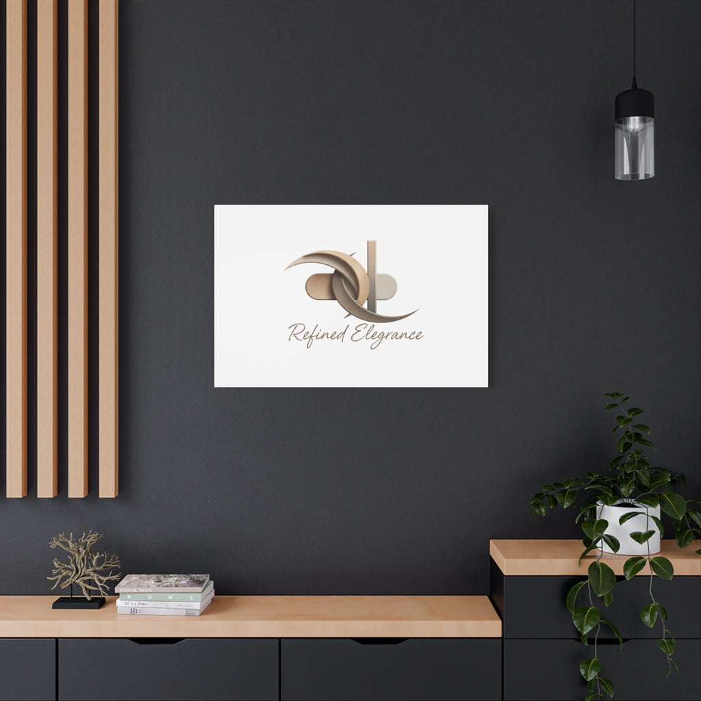 Refined Elegance Matte Canvas, Stretched | Quiet Luxury, Neutral Minimalist