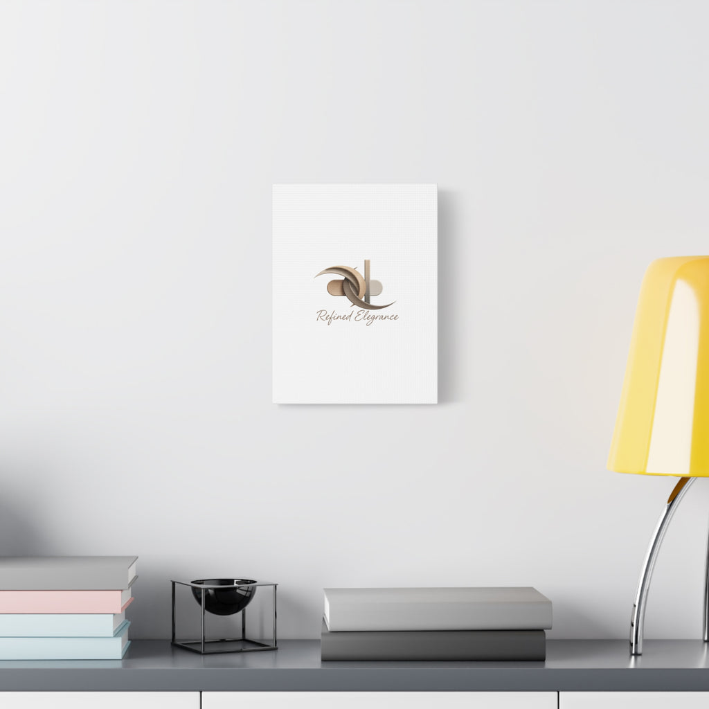 Refined Elegance Matte Canvas, Stretched | Quiet Luxury, Neutral Minimalist