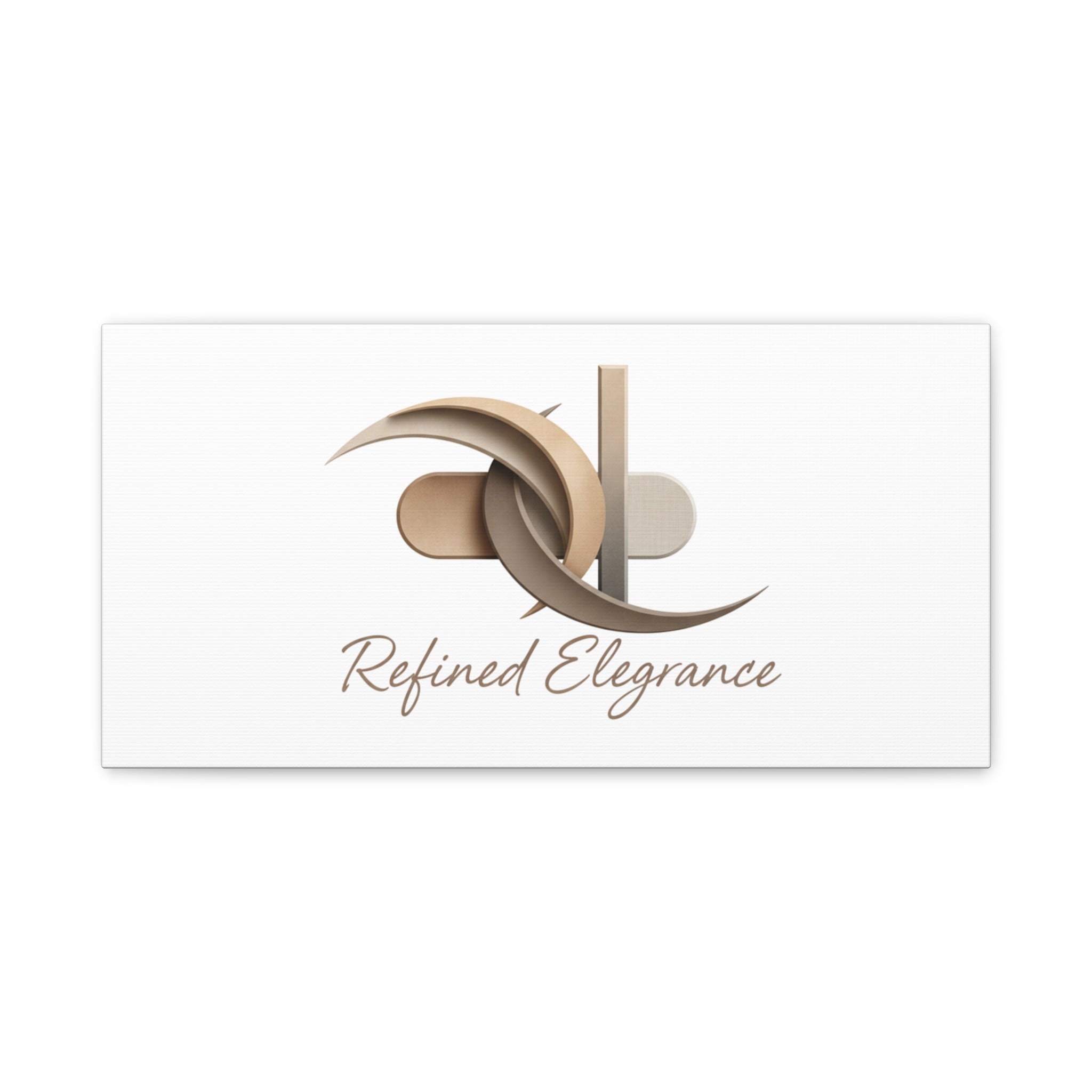 Refined Elegance Matte Canvas, Stretched | Quiet Luxury, Neutral Minimalist