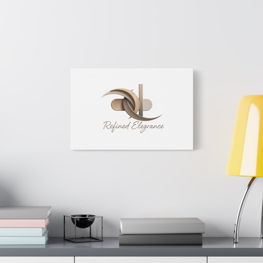 Refined Elegance Matte Canvas, Stretched | Quiet Luxury, Neutral Minimalist
