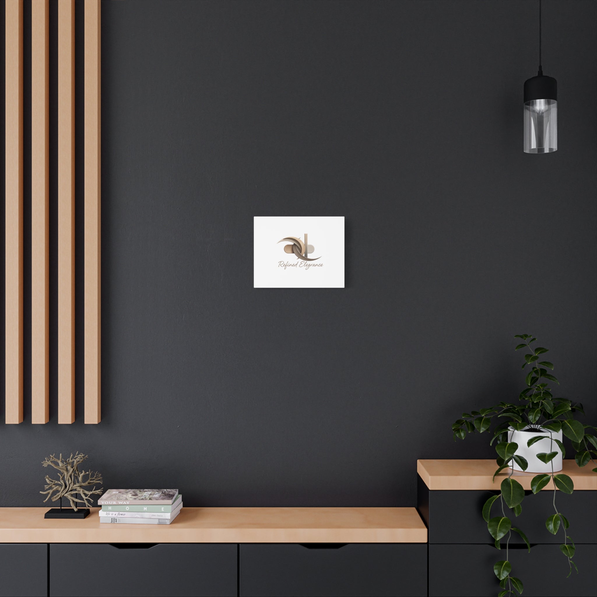 Refined Elegance Matte Canvas, Stretched | Quiet Luxury, Neutral Minimalist
