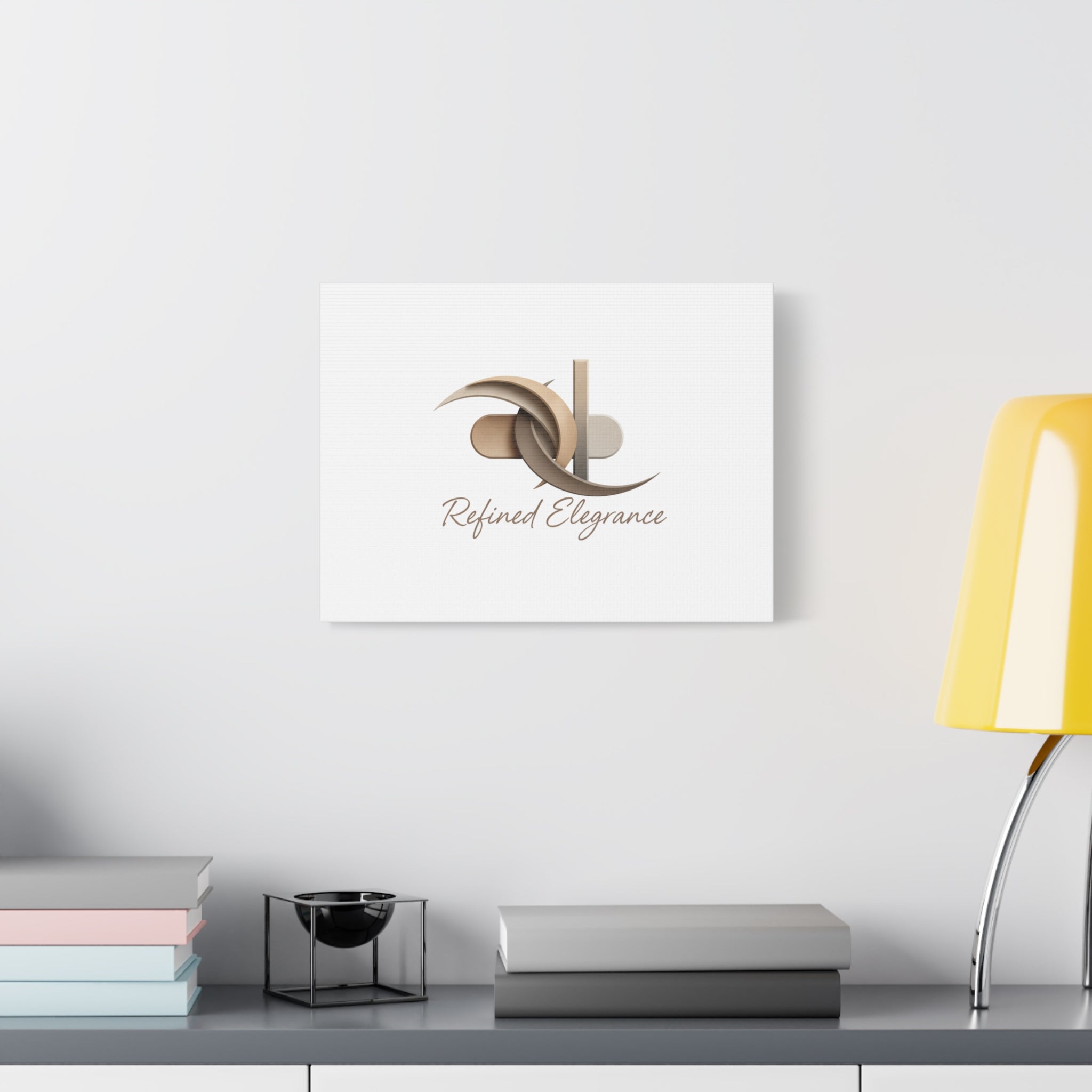 Refined Elegance Matte Canvas, Stretched | Quiet Luxury, Neutral Minimalist