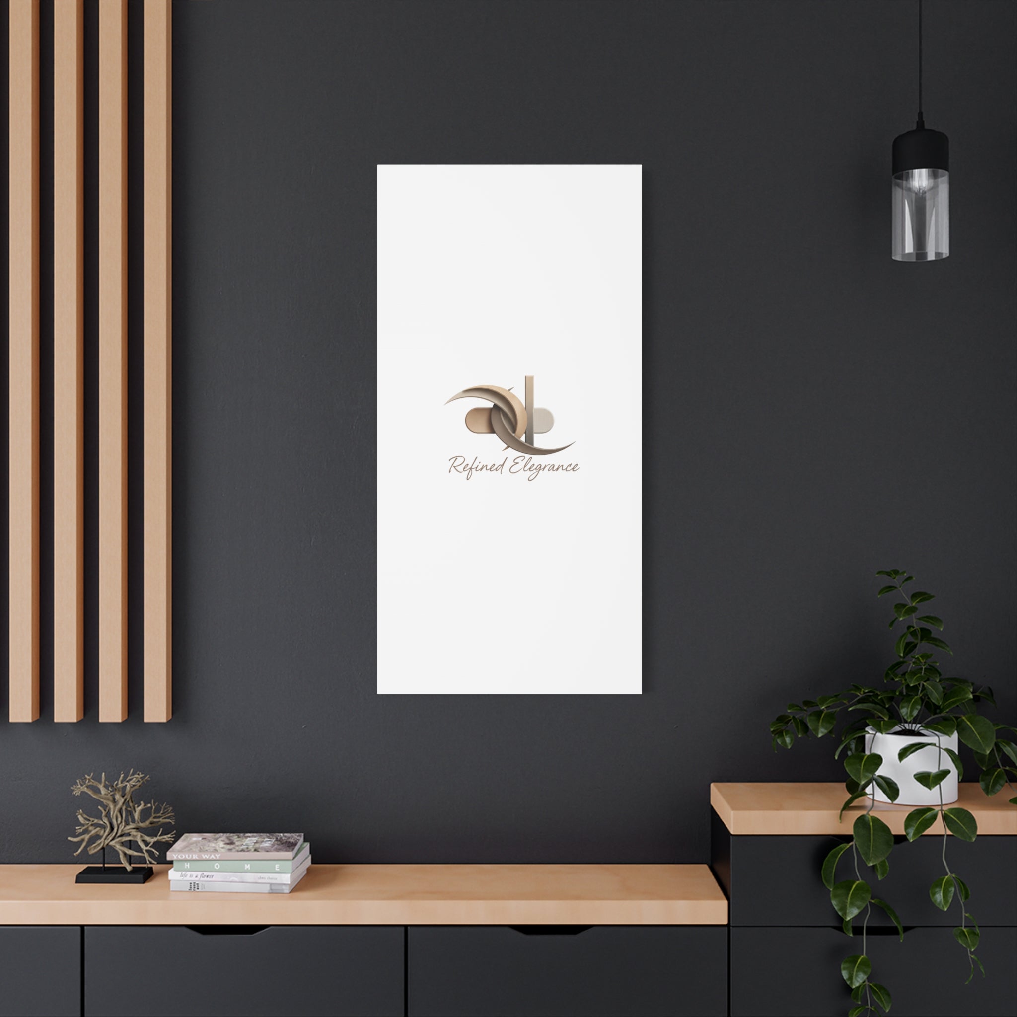 Refined Elegance Matte Canvas, Stretched | Quiet Luxury, Neutral Minimalist