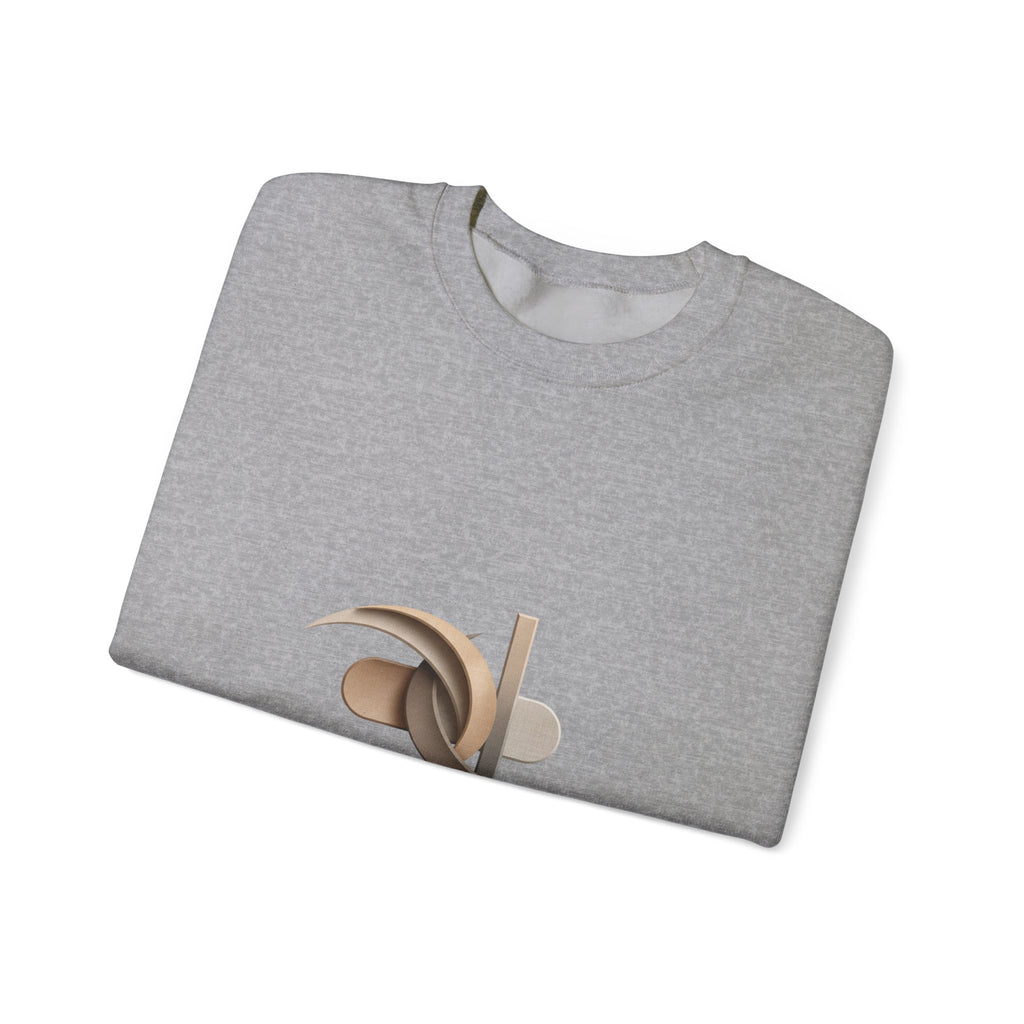 Refined Elegance Minimal Logo Crewneck Sweatshirt | quiet luxury, neutral minimalist