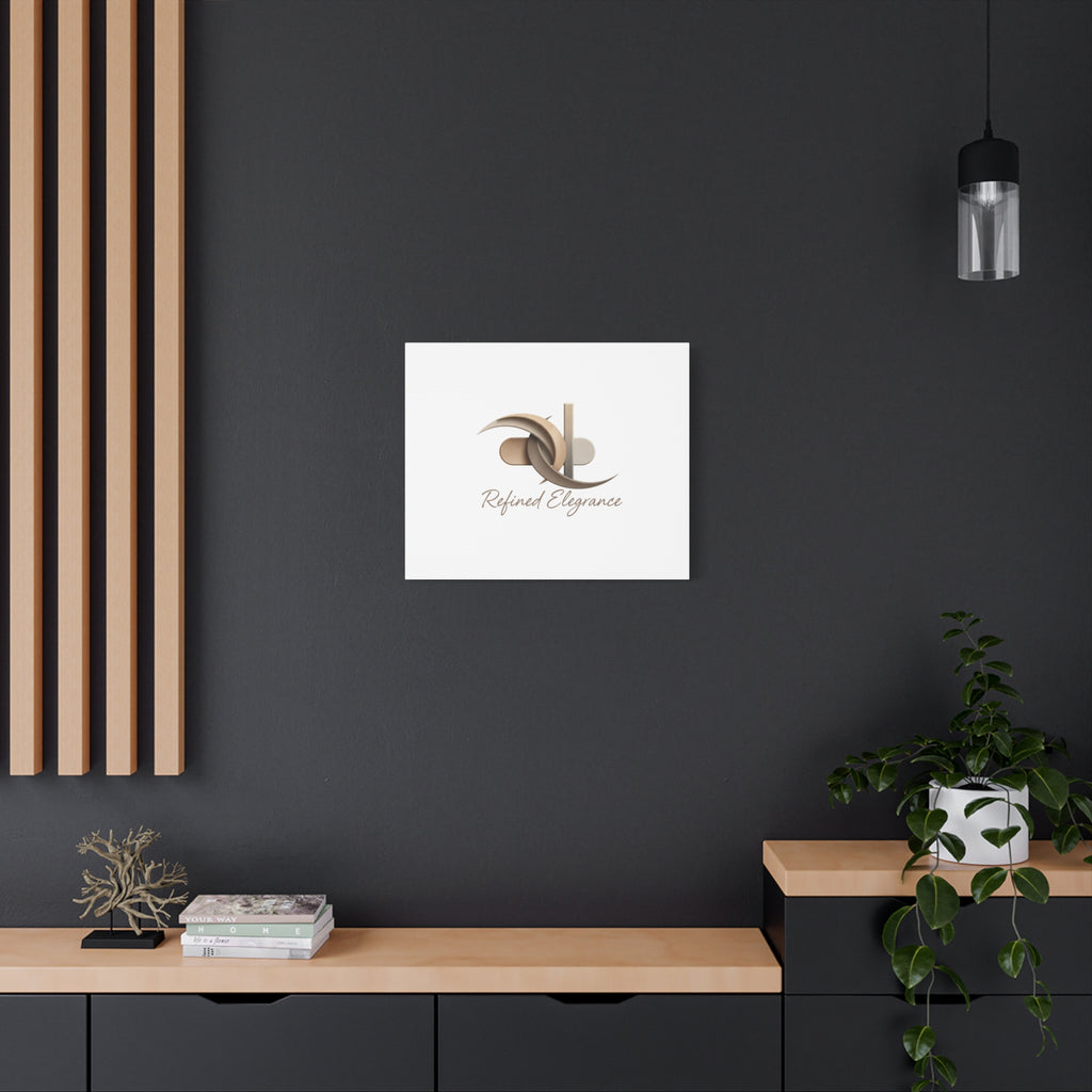 Refined Elegance Matte Canvas, Stretched | Quiet Luxury, Neutral Minimalist