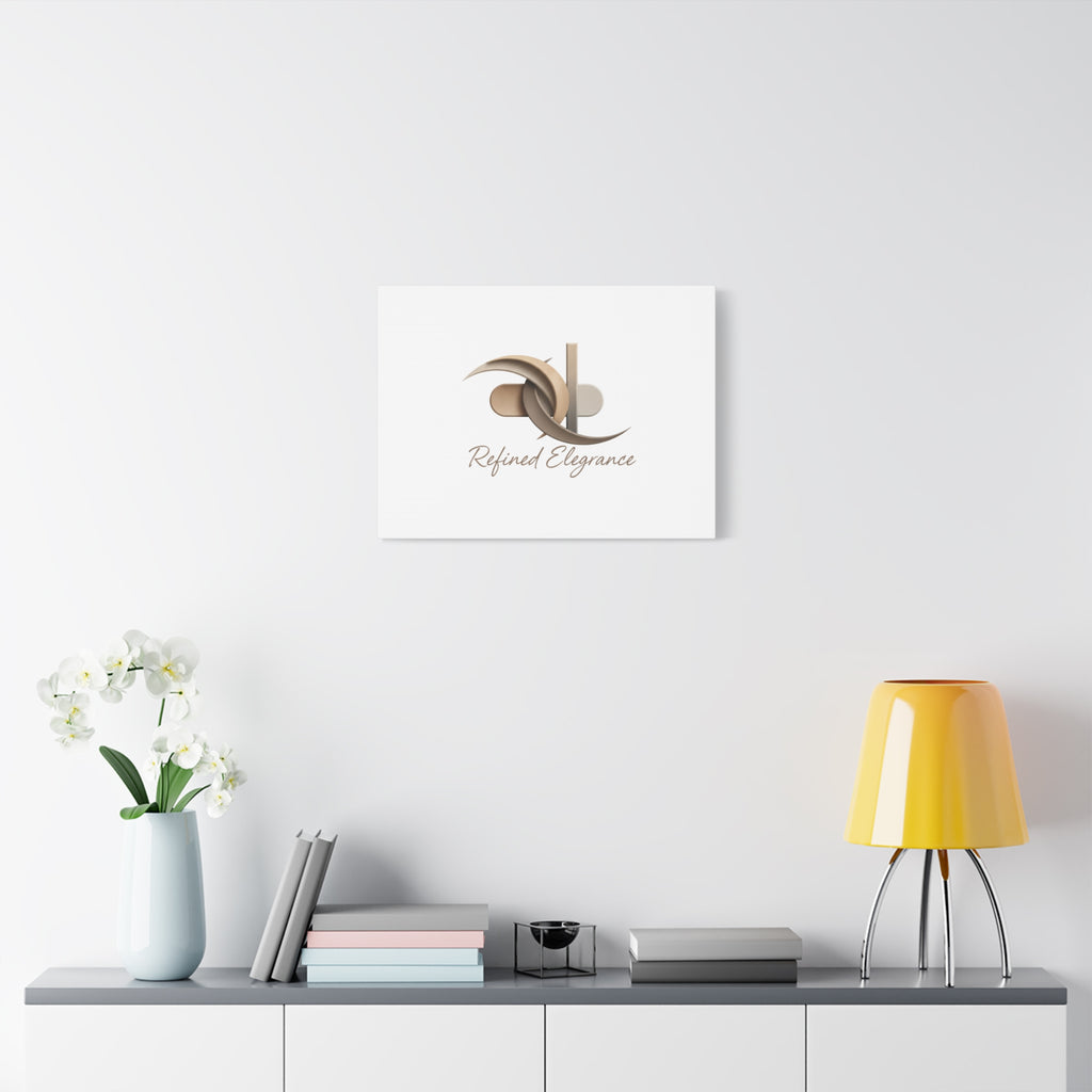 Refined Elegance Matte Canvas, Stretched | Quiet Luxury, Neutral Minimalist