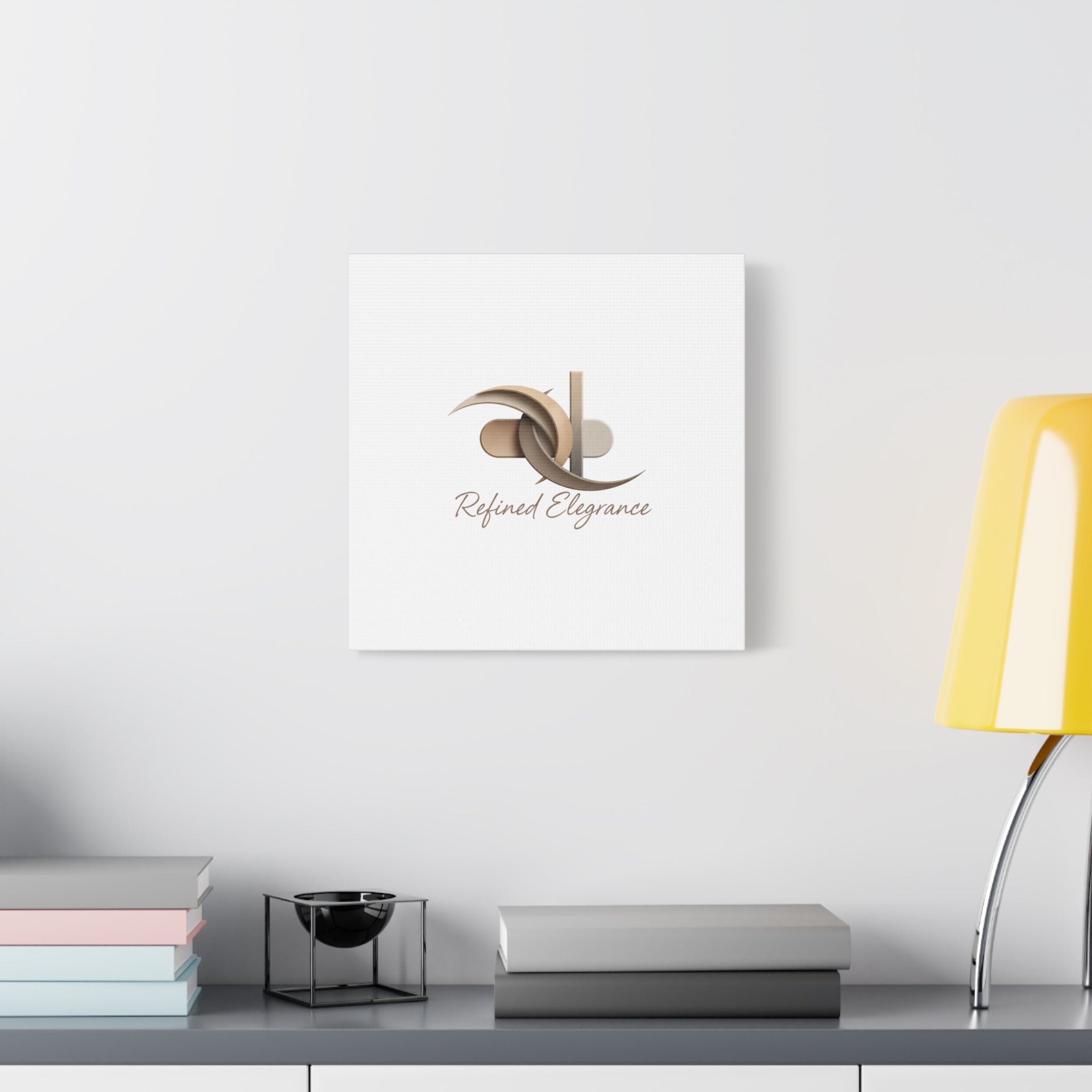 Refined Elegance Matte Canvas, Stretched | Quiet Luxury, Neutral Minimalist