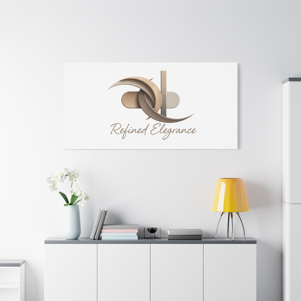 Refined Elegance Matte Canvas, Stretched | Quiet Luxury, Neutral Minimalist