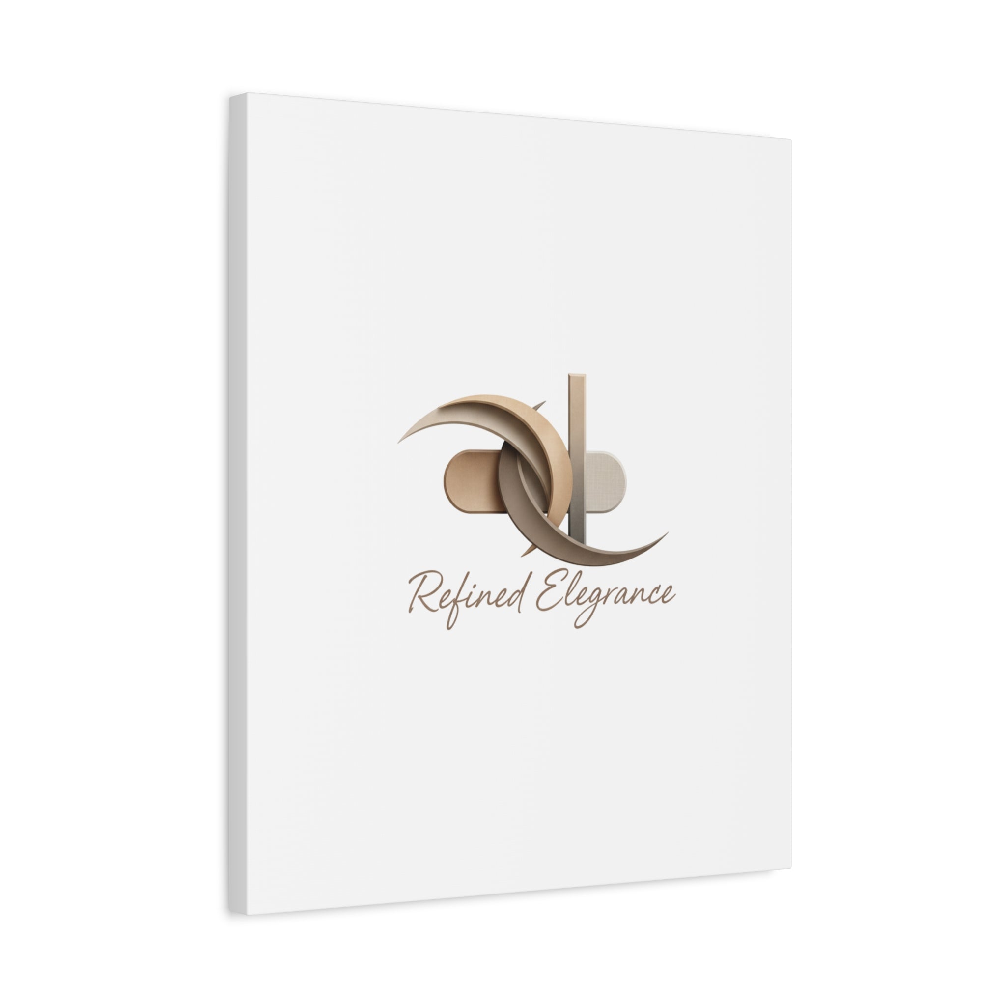Refined Elegance Matte Canvas, Stretched | Quiet Luxury, Neutral Minimalist