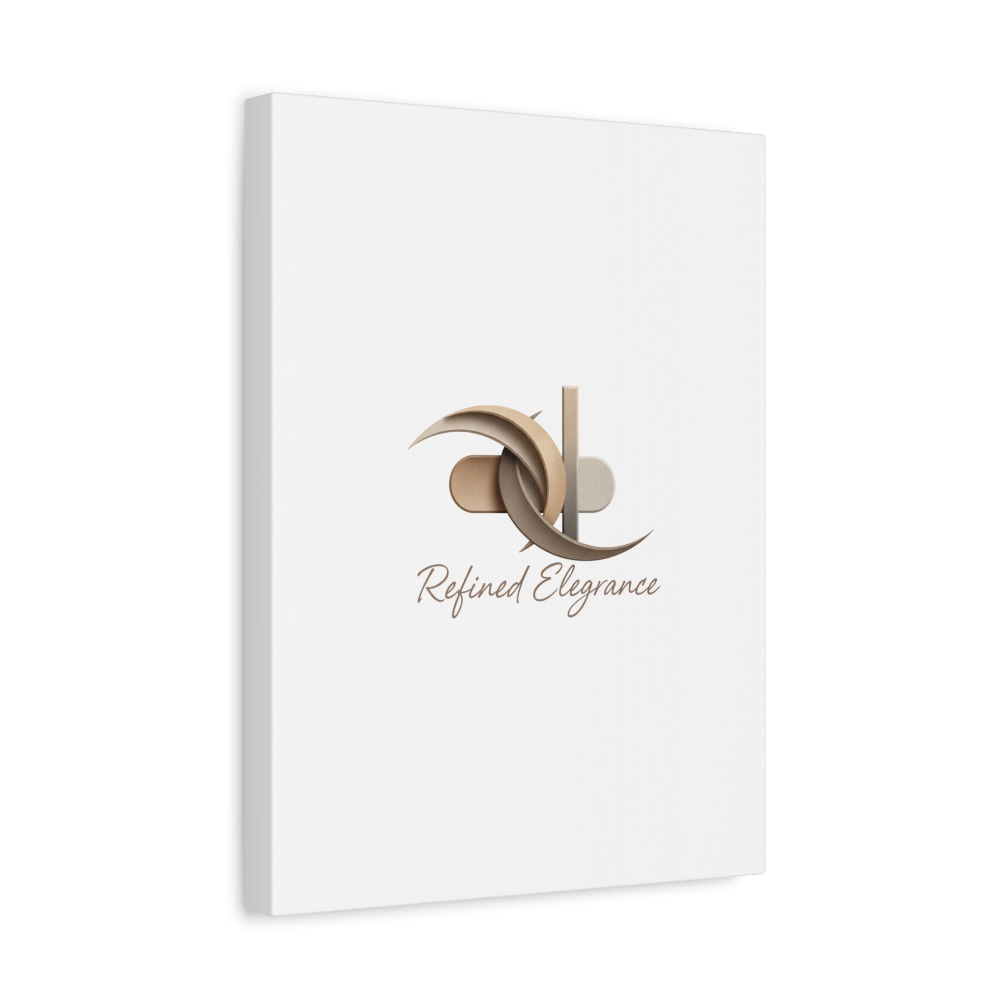 Refined Elegance Matte Canvas, Stretched | Quiet Luxury, Neutral Minimalist