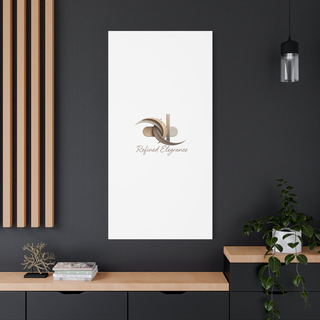 Refined Elegance Matte Canvas, Stretched | Quiet Luxury, Neutral Minimalist