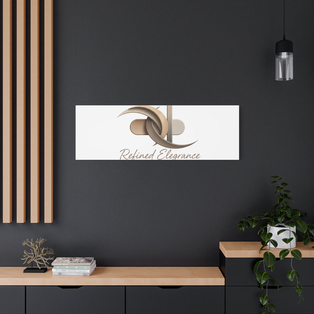 Refined Elegance Matte Canvas, Stretched | Quiet Luxury, Neutral Minimalist