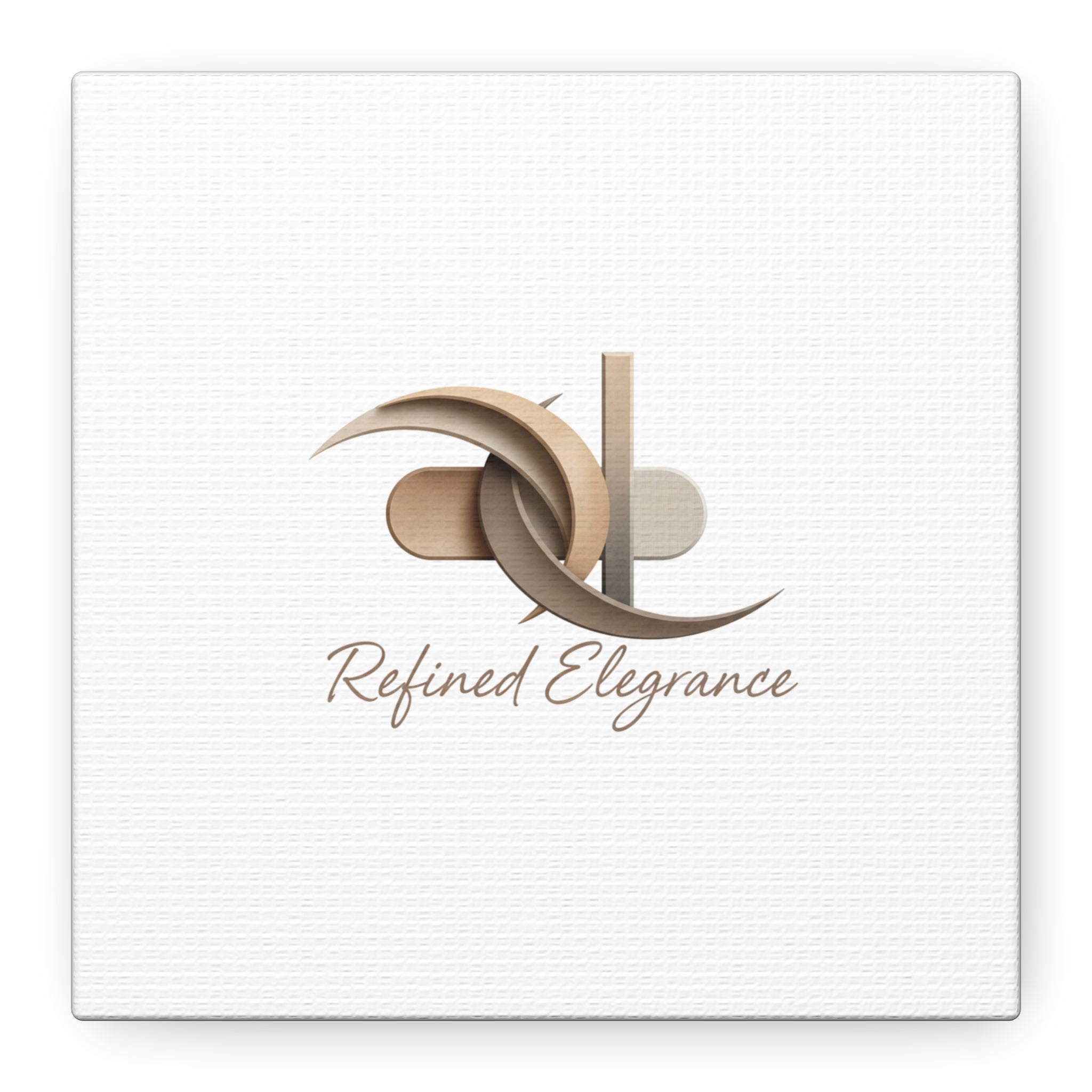 Refined Elegance Matte Canvas, Stretched | Quiet Luxury, Neutral Minimalist