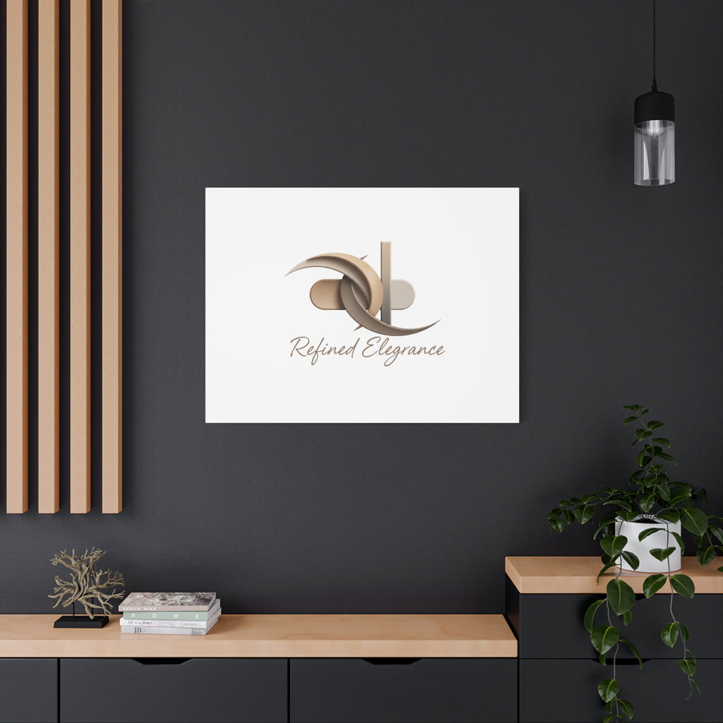 Refined Elegance Matte Canvas, Stretched | Quiet Luxury, Neutral Minimalist