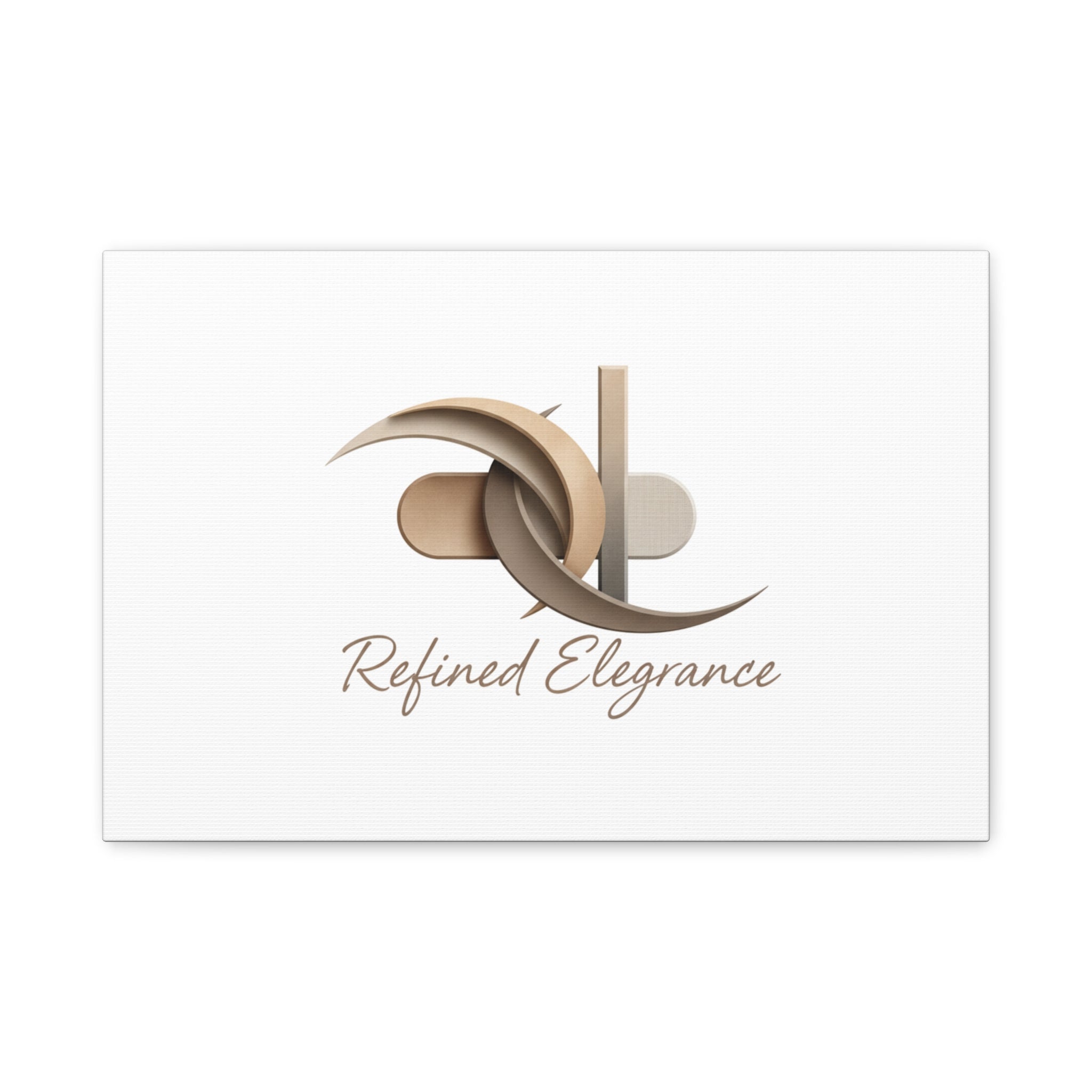 Refined Elegance Matte Canvas, Stretched | Quiet Luxury, Neutral Minimalist