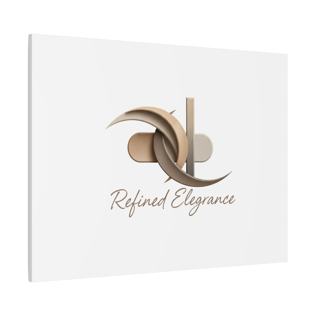 Refined Elegance Matte Canvas, Stretched | Quiet Luxury, Neutral Minimalist