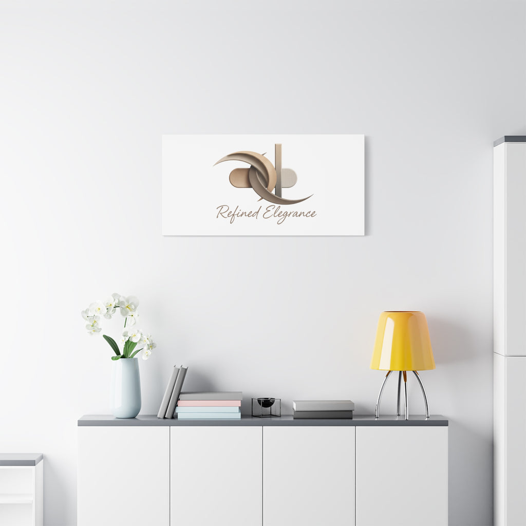 Refined Elegance Matte Canvas, Stretched | Quiet Luxury, Neutral Minimalist
