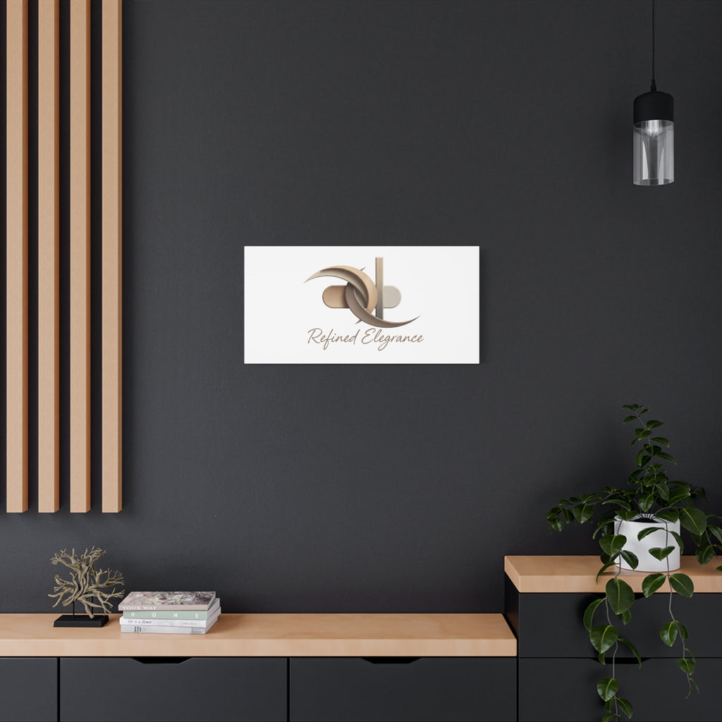 Refined Elegance Matte Canvas, Stretched | Quiet Luxury, Neutral Minimalist