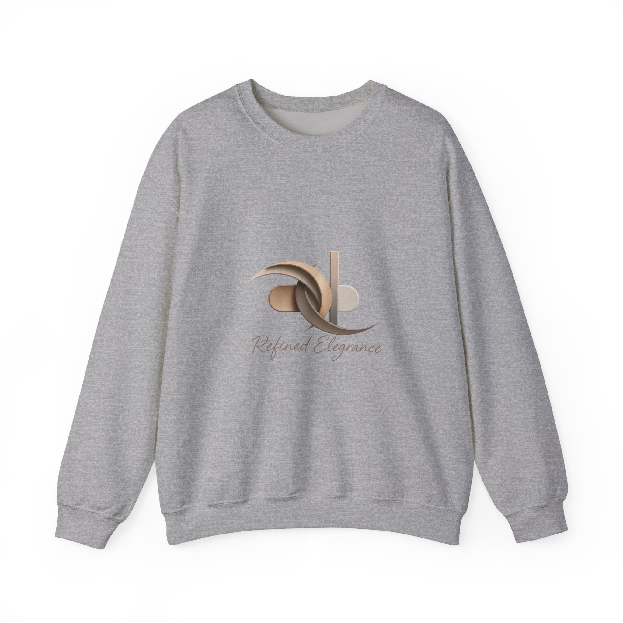 Refined Elegance Minimal Logo Crewneck Sweatshirt | quiet luxury, neutral minimalist