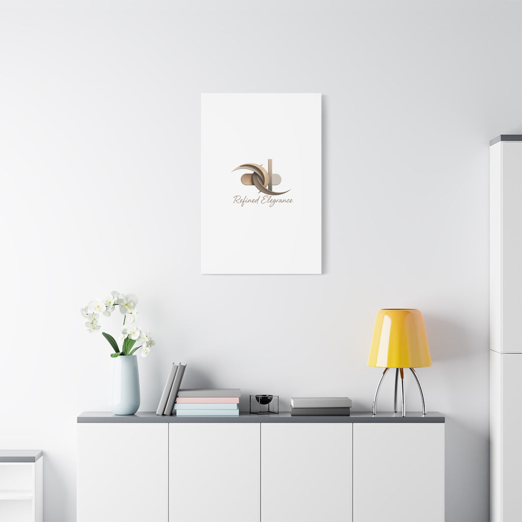 Refined Elegance Matte Canvas, Stretched | Quiet Luxury, Neutral Minimalist