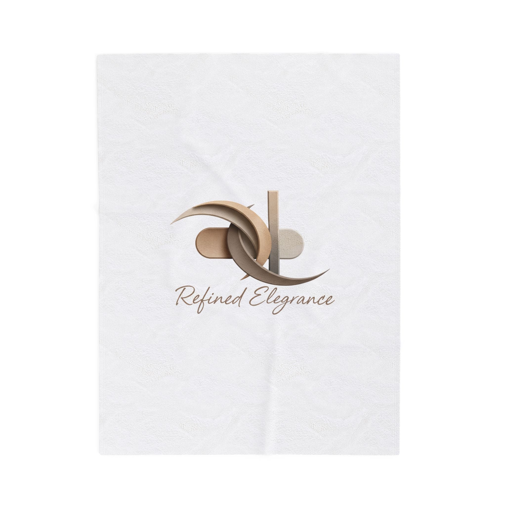 Refined Elegance Velveteen Plush Blanket | Quiet Luxury, Neutral Minimalist