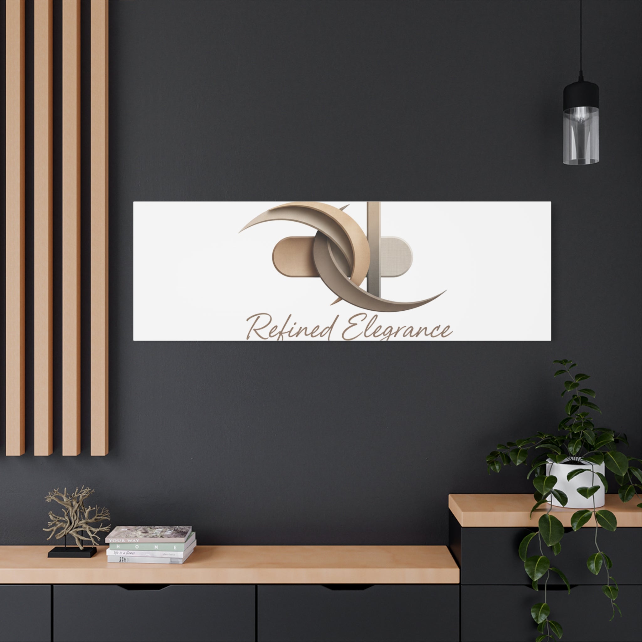 Refined Elegance Matte Canvas, Stretched | Quiet Luxury, Neutral Minimalist