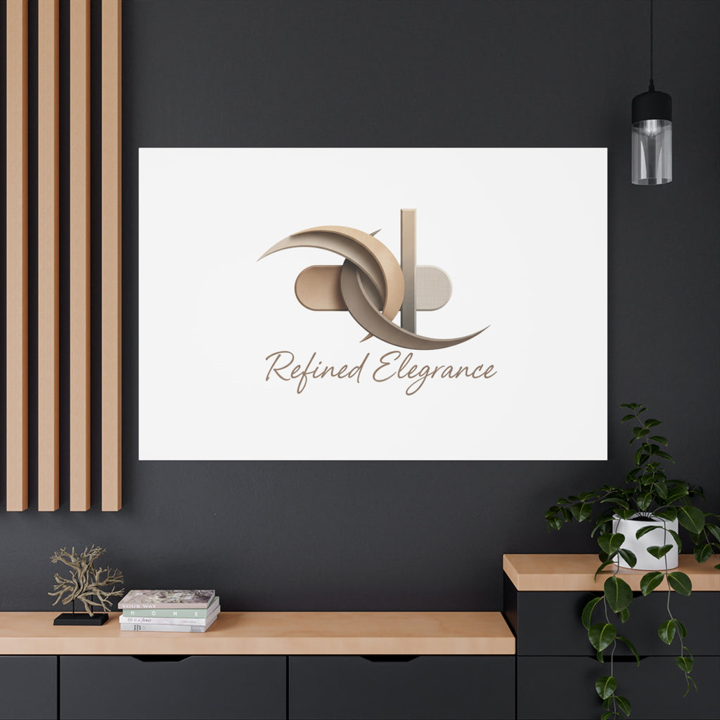 Refined Elegance Matte Canvas, Stretched | Quiet Luxury, Neutral Minimalist