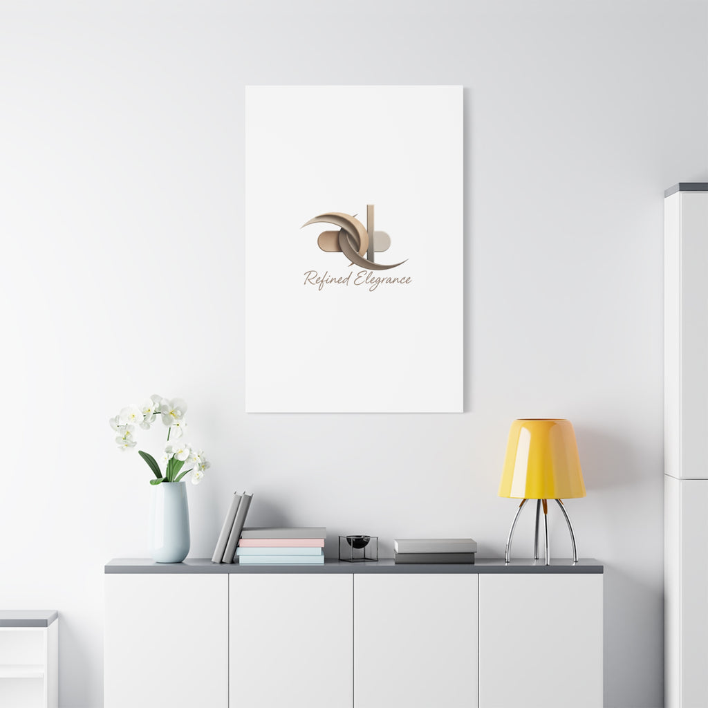 Refined Elegance Matte Canvas, Stretched | Quiet Luxury, Neutral Minimalist