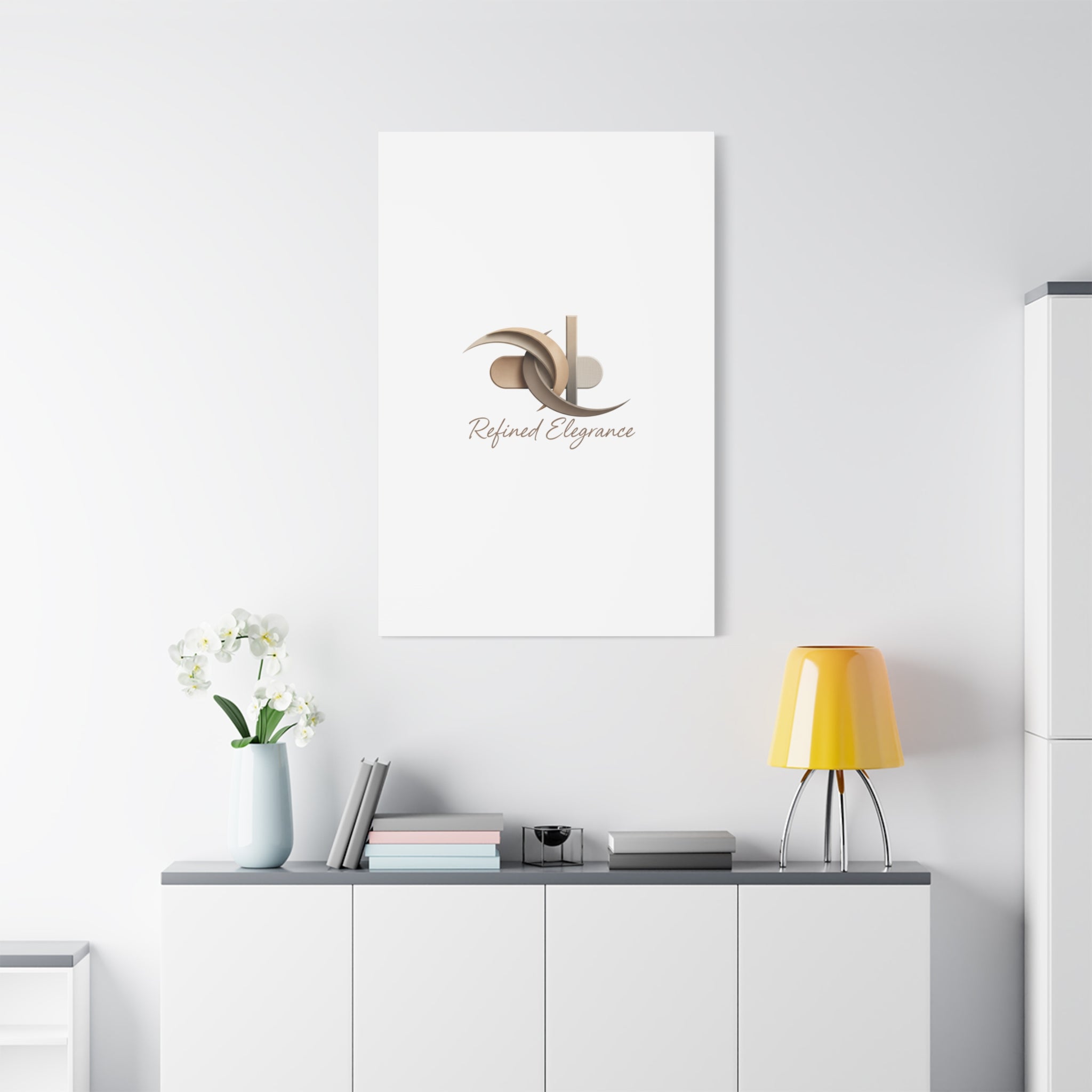 Refined Elegance Matte Canvas, Stretched | Quiet Luxury, Neutral Minimalist