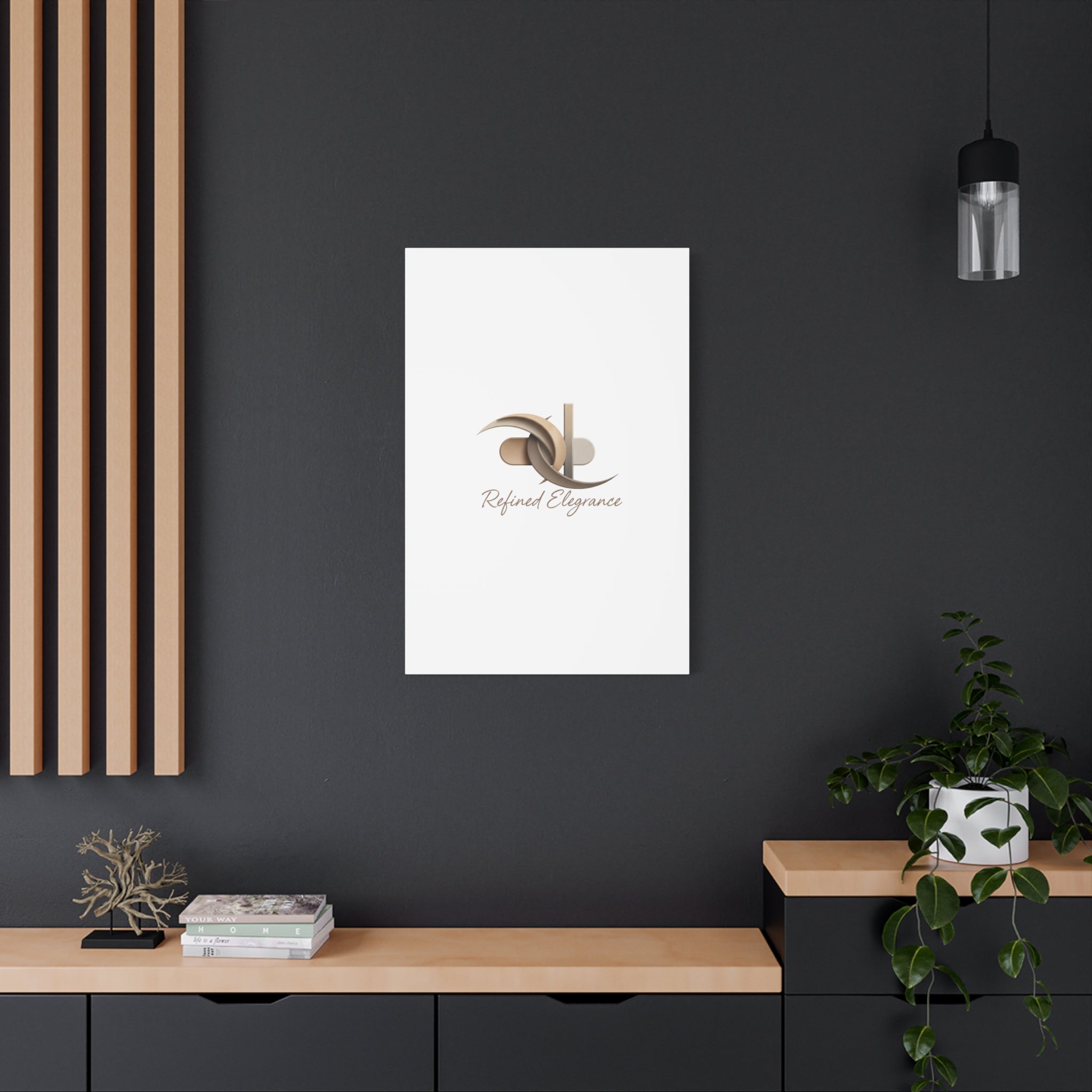 Refined Elegance Matte Canvas, Stretched | Quiet Luxury, Neutral Minimalist