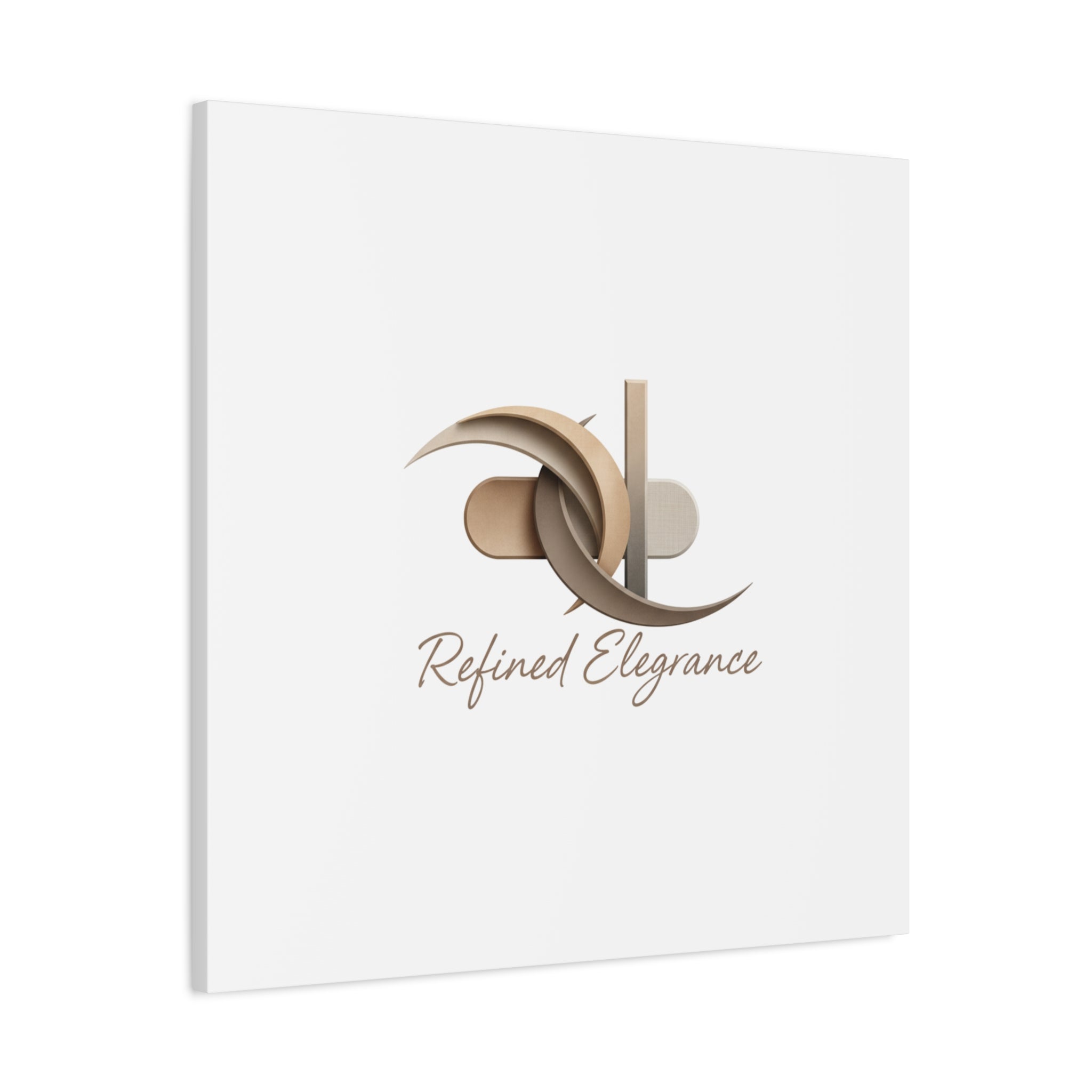 Refined Elegance Matte Canvas, Stretched | Quiet Luxury, Neutral Minimalist