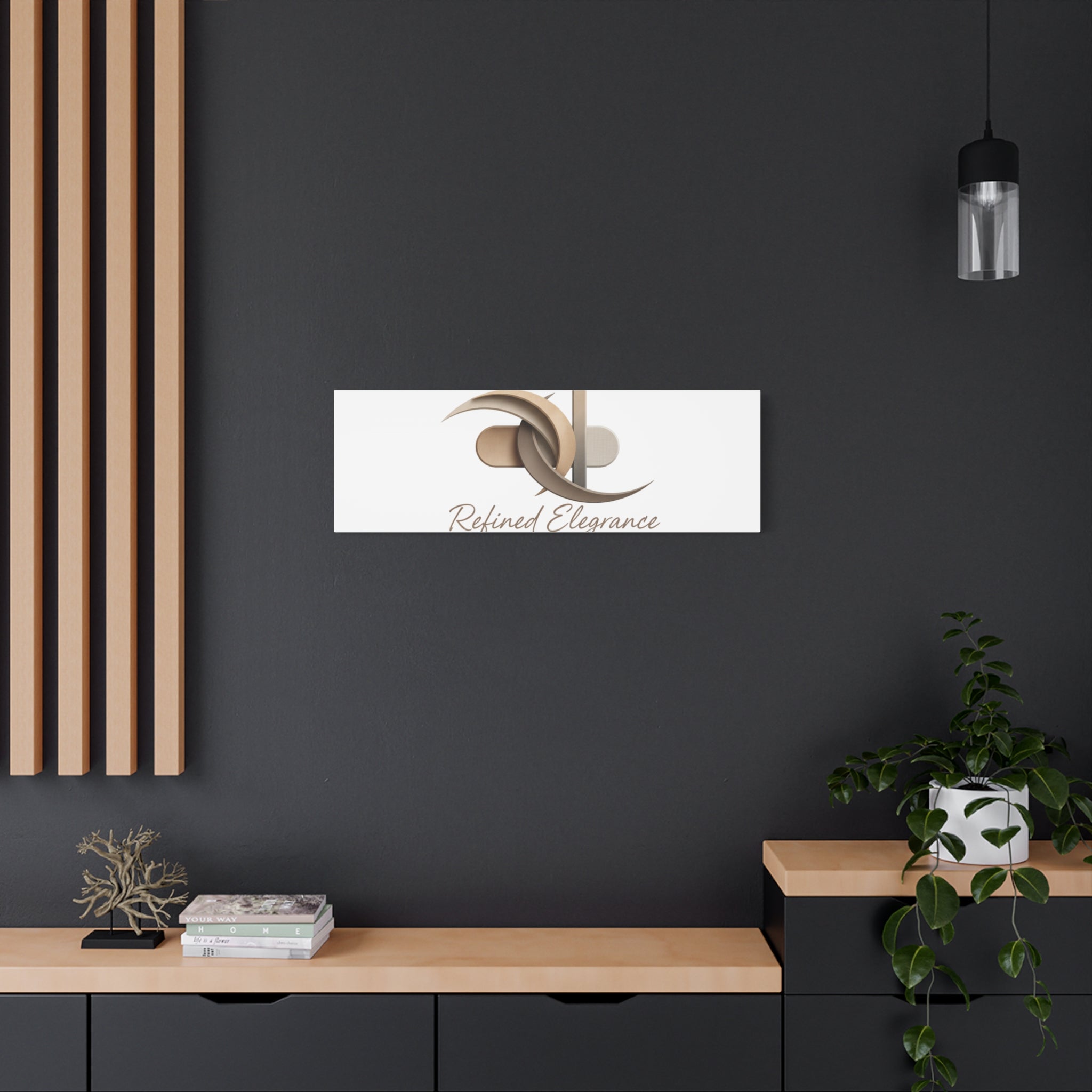 Refined Elegance Matte Canvas, Stretched | Quiet Luxury, Neutral Minimalist