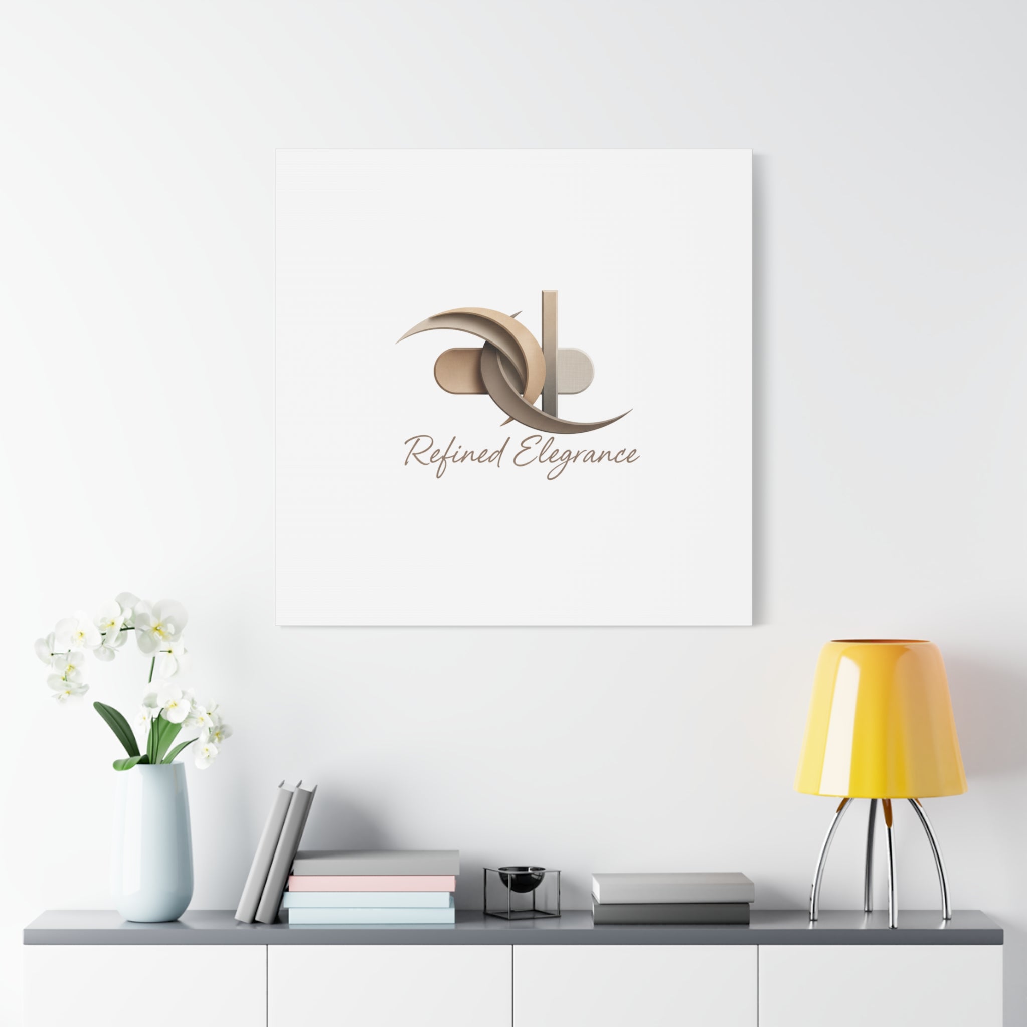 Refined Elegance Matte Canvas, Stretched | Quiet Luxury, Neutral Minimalist