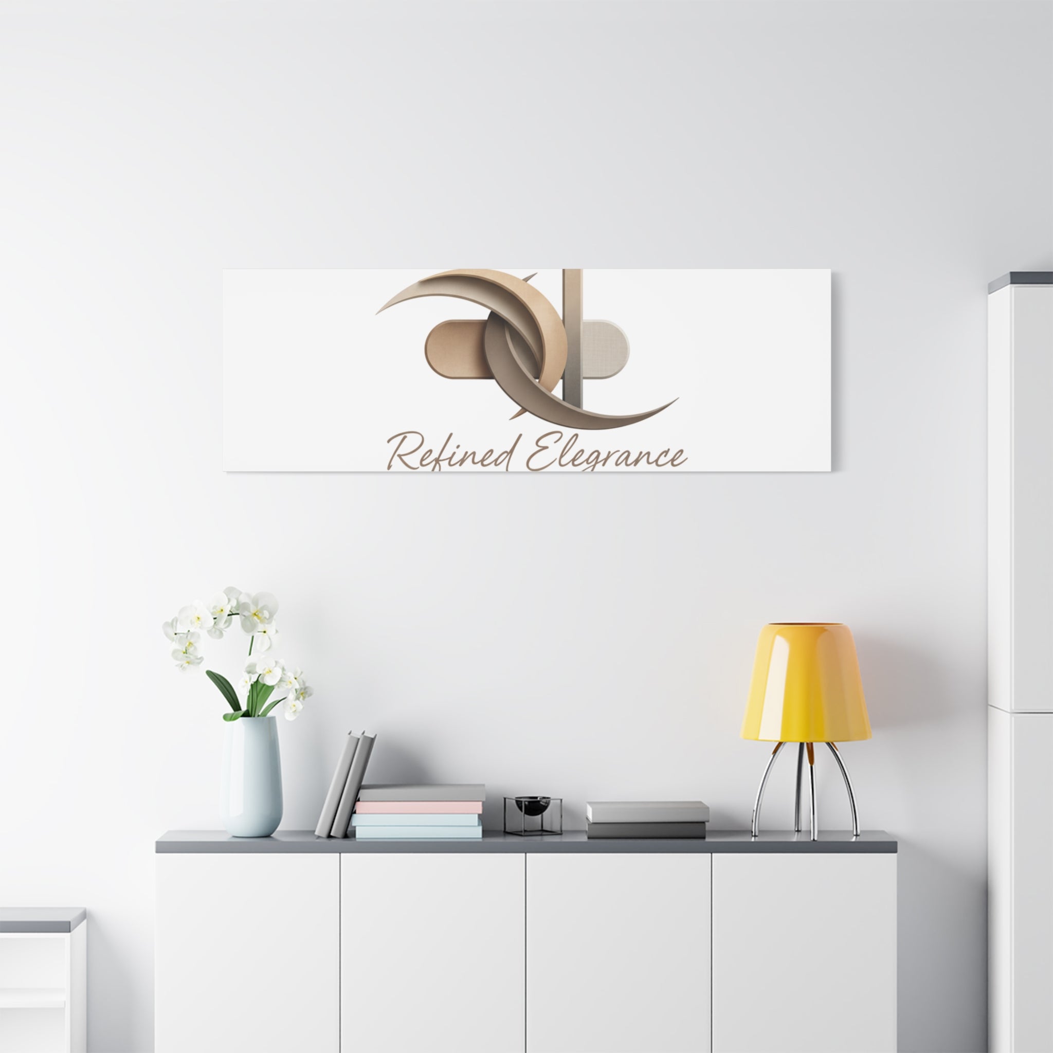 Refined Elegance Matte Canvas, Stretched | Quiet Luxury, Neutral Minimalist