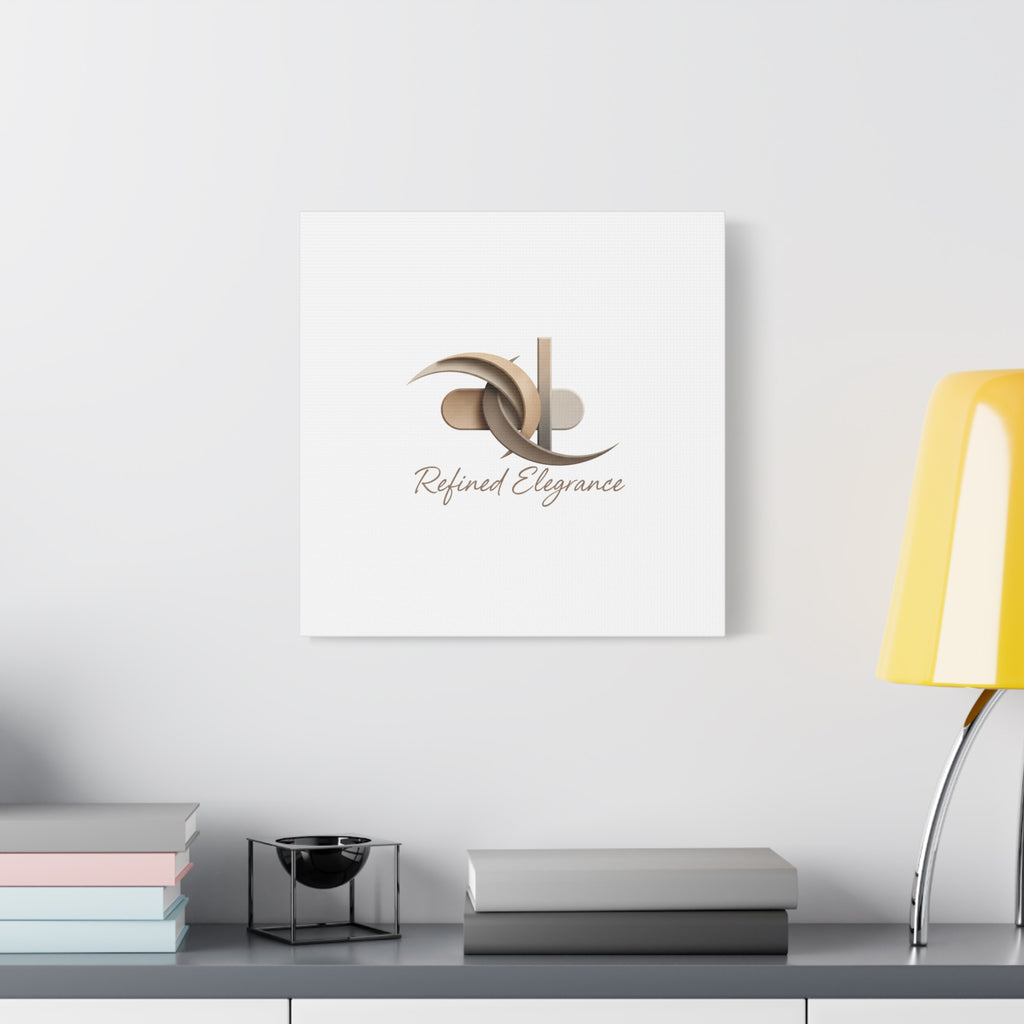 Refined Elegance Matte Canvas, Stretched | Quiet Luxury, Neutral Minimalist